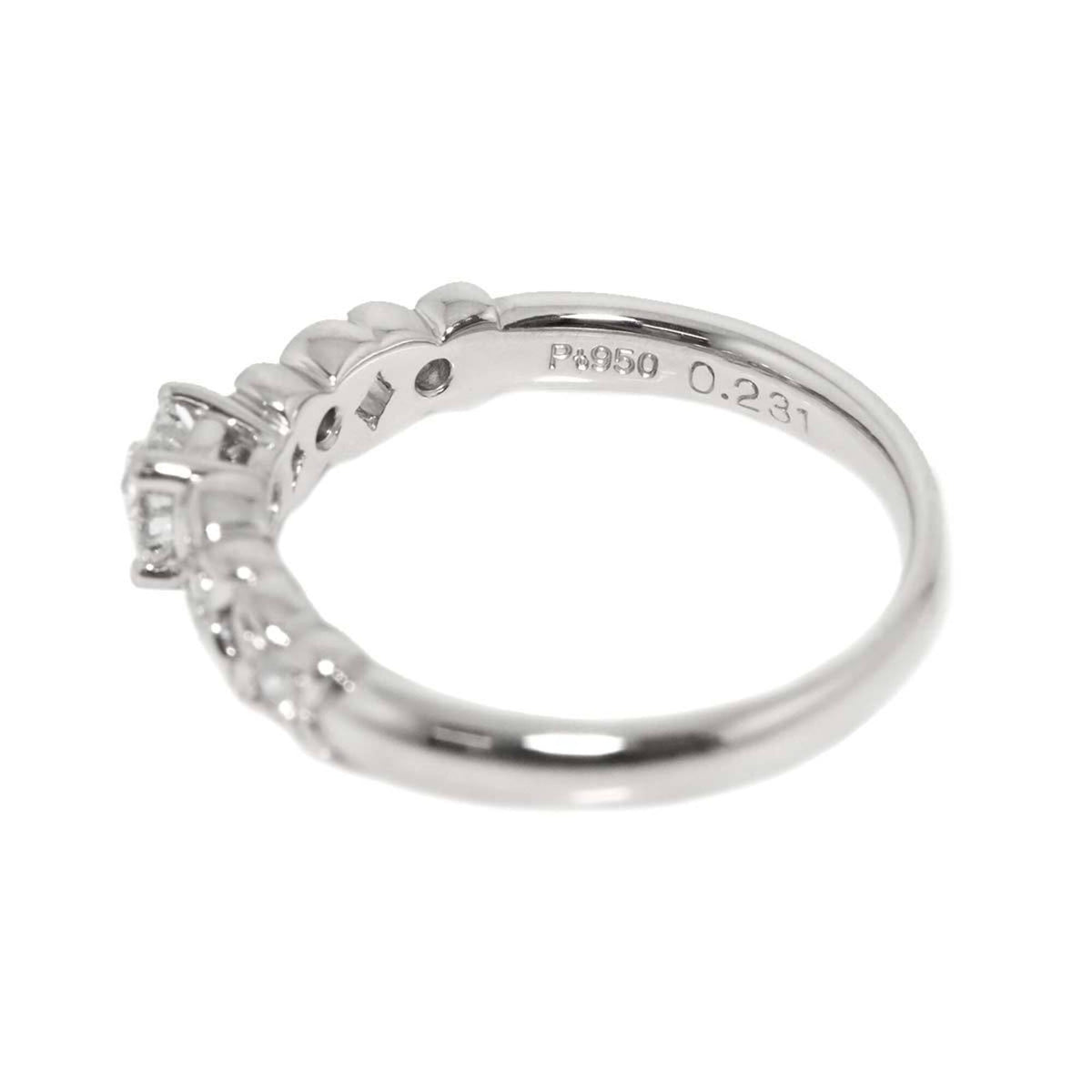 Christian Dior Platinum 950 Band Ring (Pre-Owned)