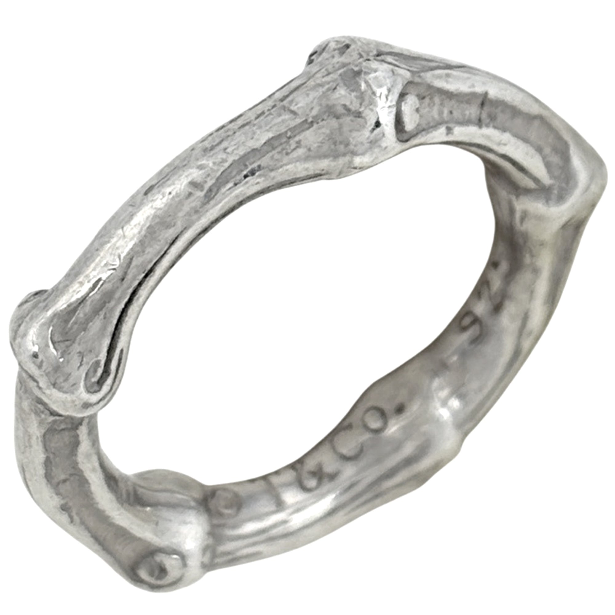 Tiffany Silver Silver 925 Band Ring (Pre-Owned)