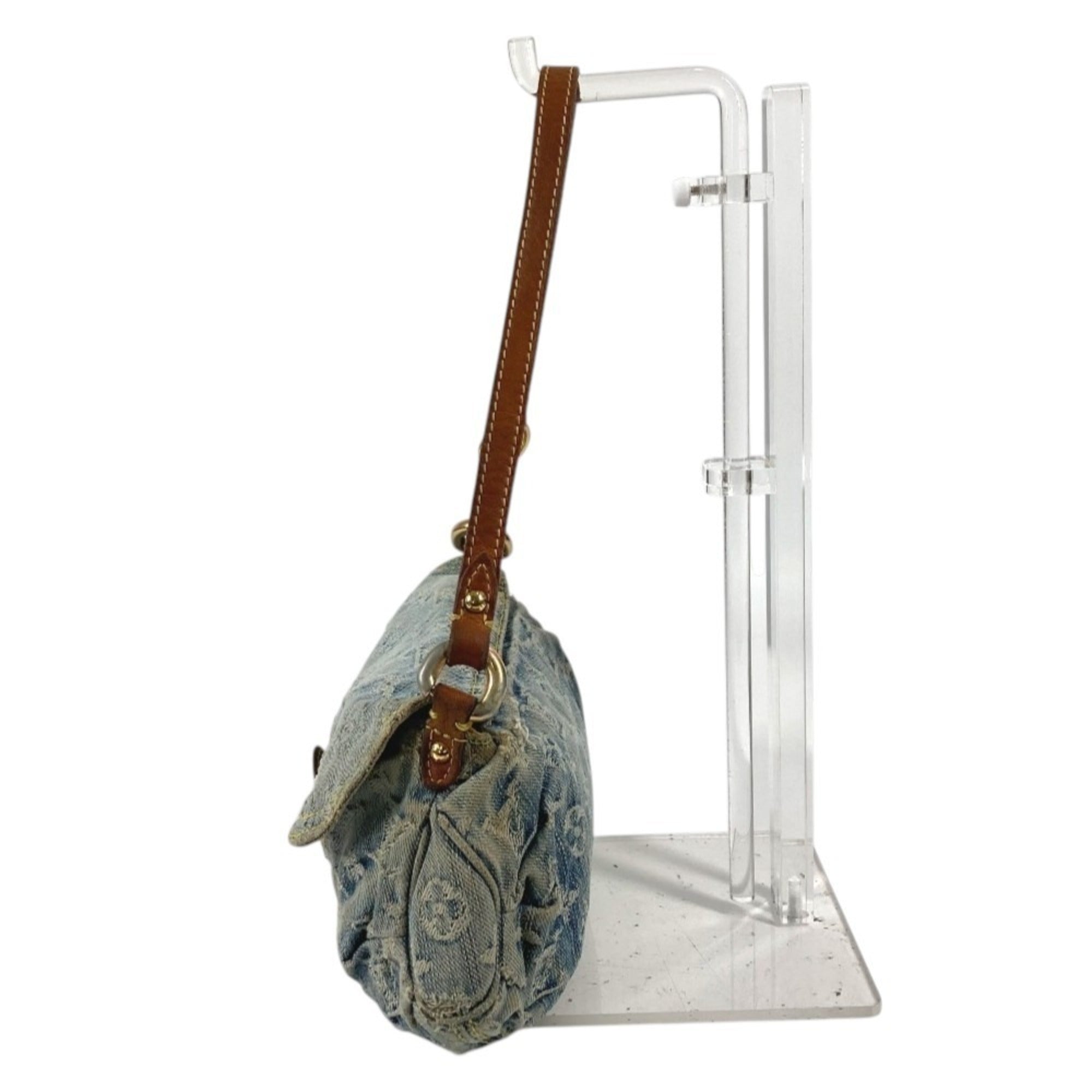 Louis Vuitton Monogram Denim Blue Monogram Denim Handbag Shoulder Bag (Pre-Owned)