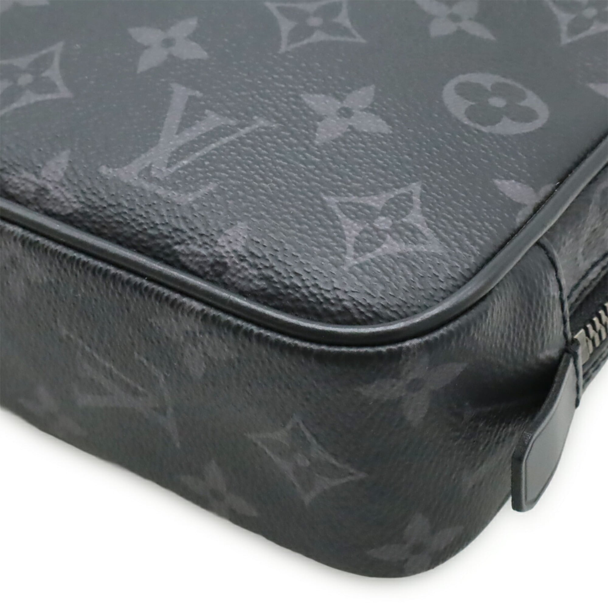 Louis Vuitton Black Gray Monogram Eclipse White Monogram Eclipse Clutch Bag Pouch (Pre-Owned)