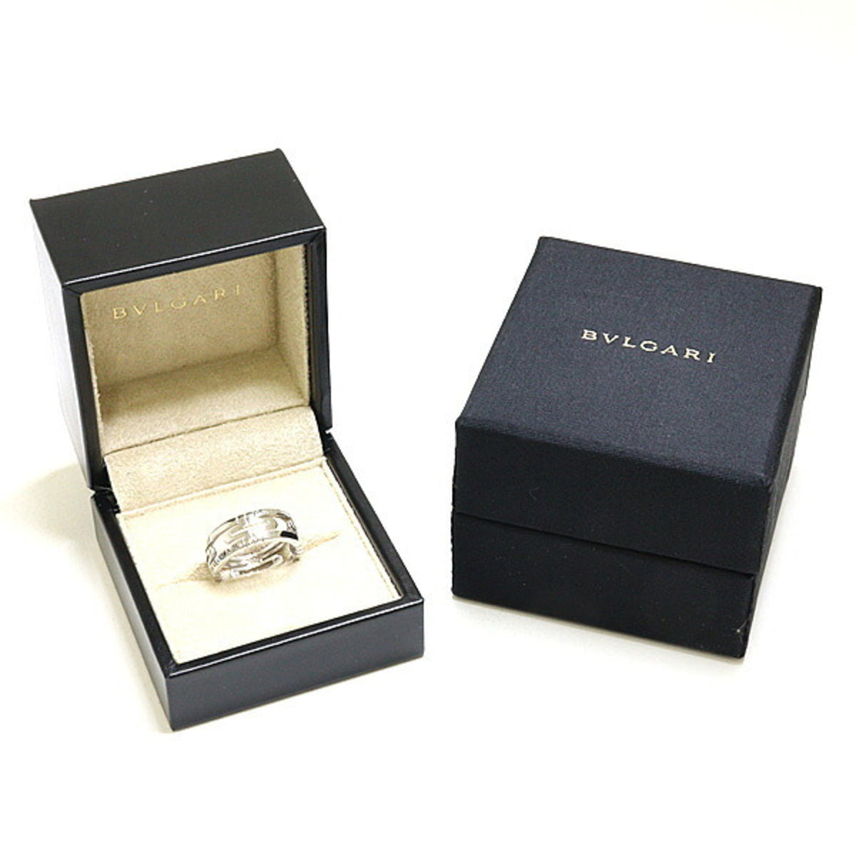 Bvlgari White Gold White Gold (18K) Band Ring (Pre-Owned)