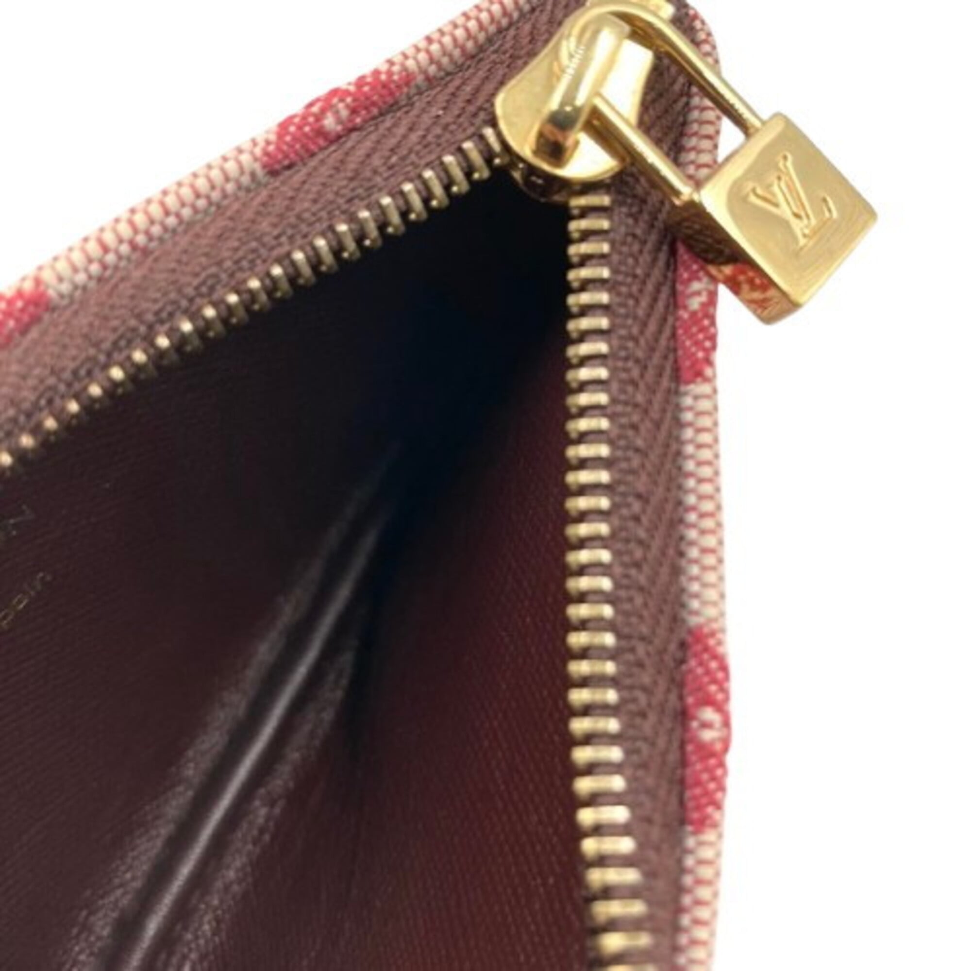 Louis Vuitton Monogram Mini Pink Canvas Coin Purse/Coin Case (Pre-Owned)