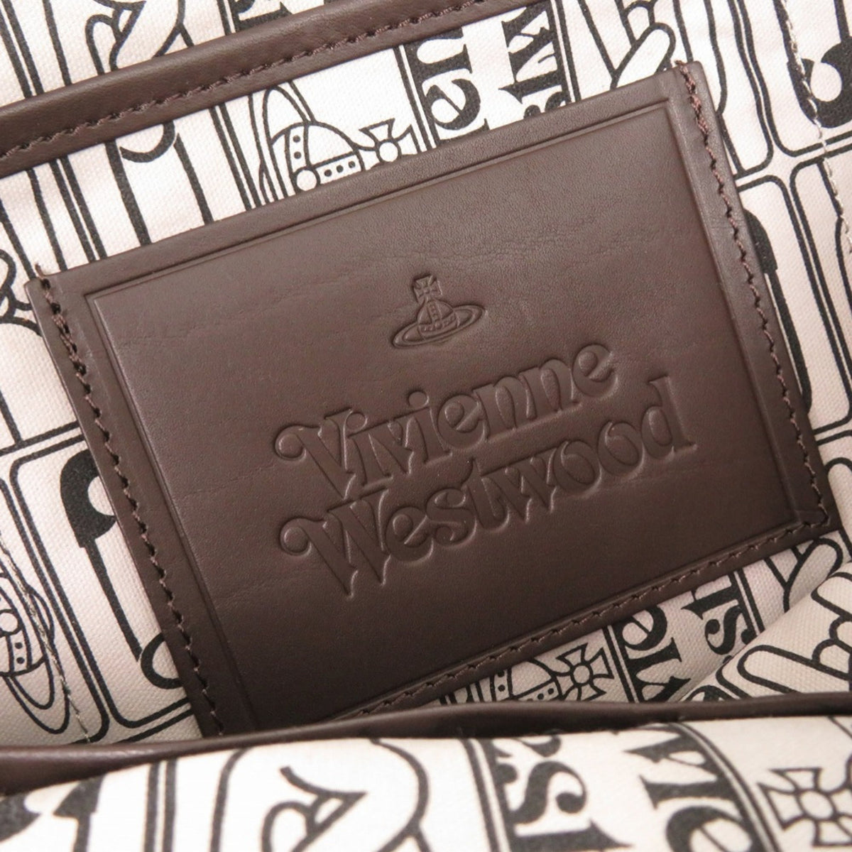 Vivienne Westwood Khaki Nylon Leather Clutch Bag (Pre-Owned)