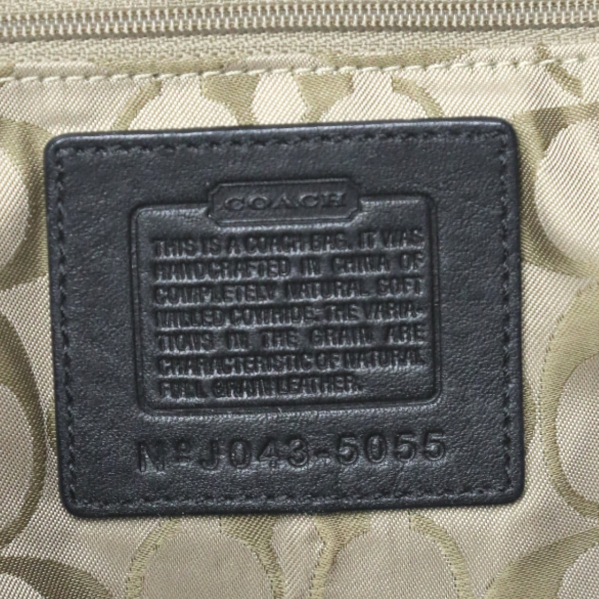Coach Black Leather Handbag (Pre-Owned)