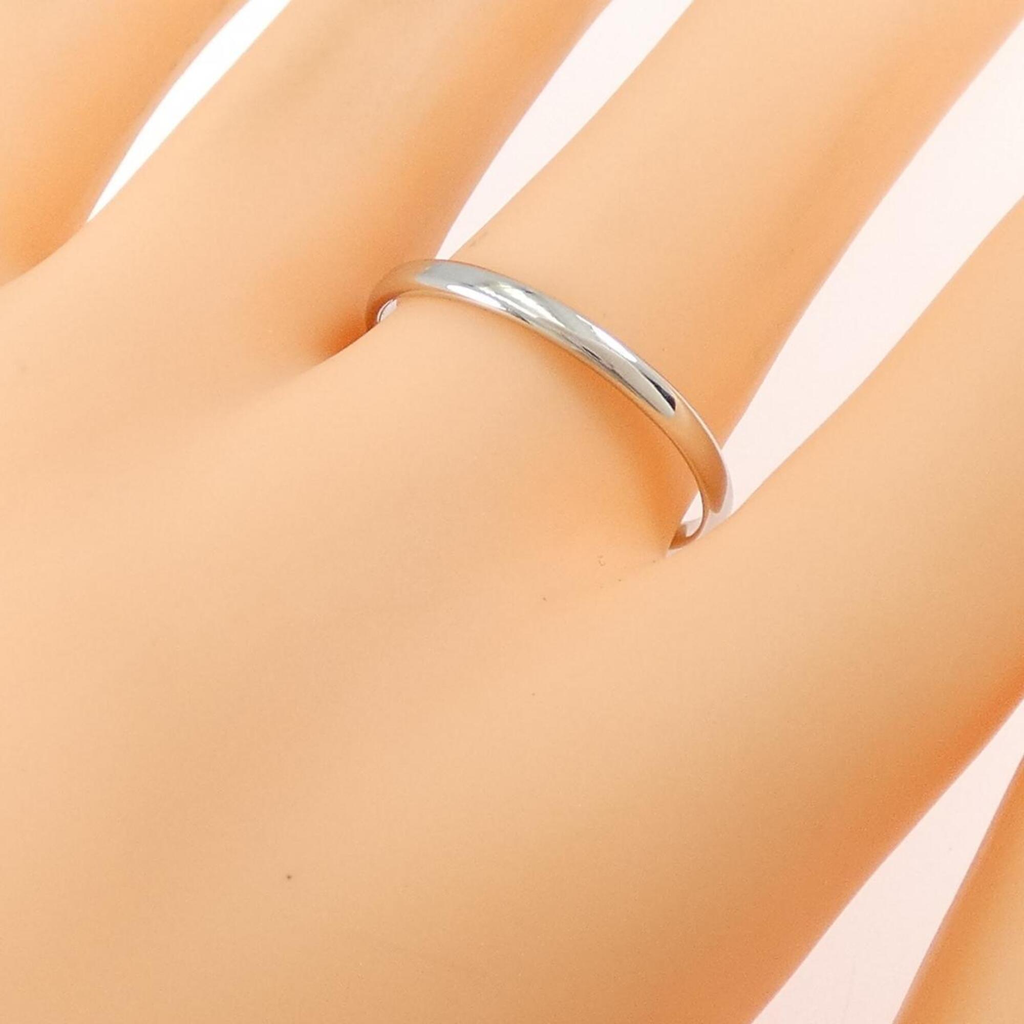 Tiffany Platinum Platinum 950 Band Ring (Pre-Owned)