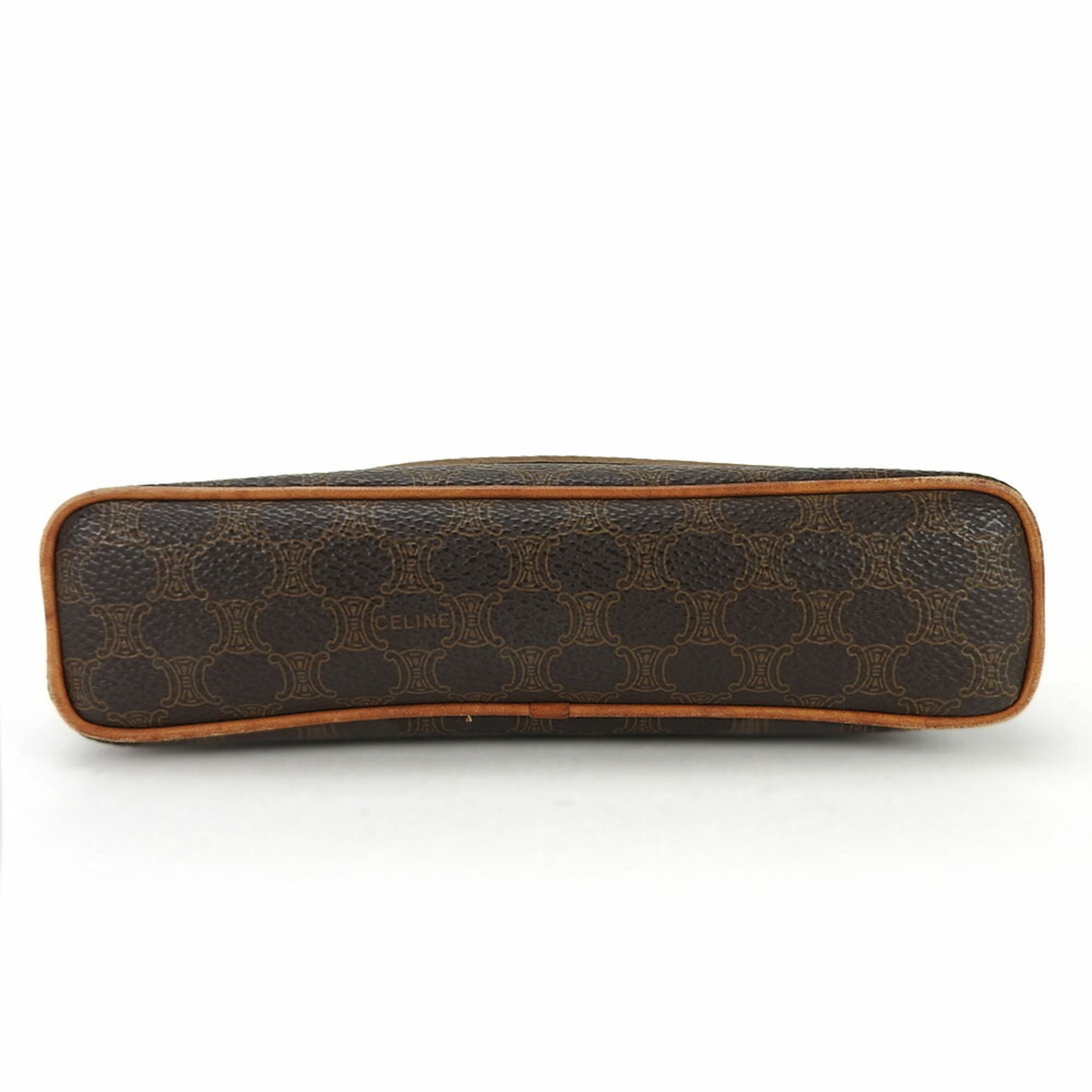 Celine Macadam Brown Pvc Leather Pouch (Pre-Owned)