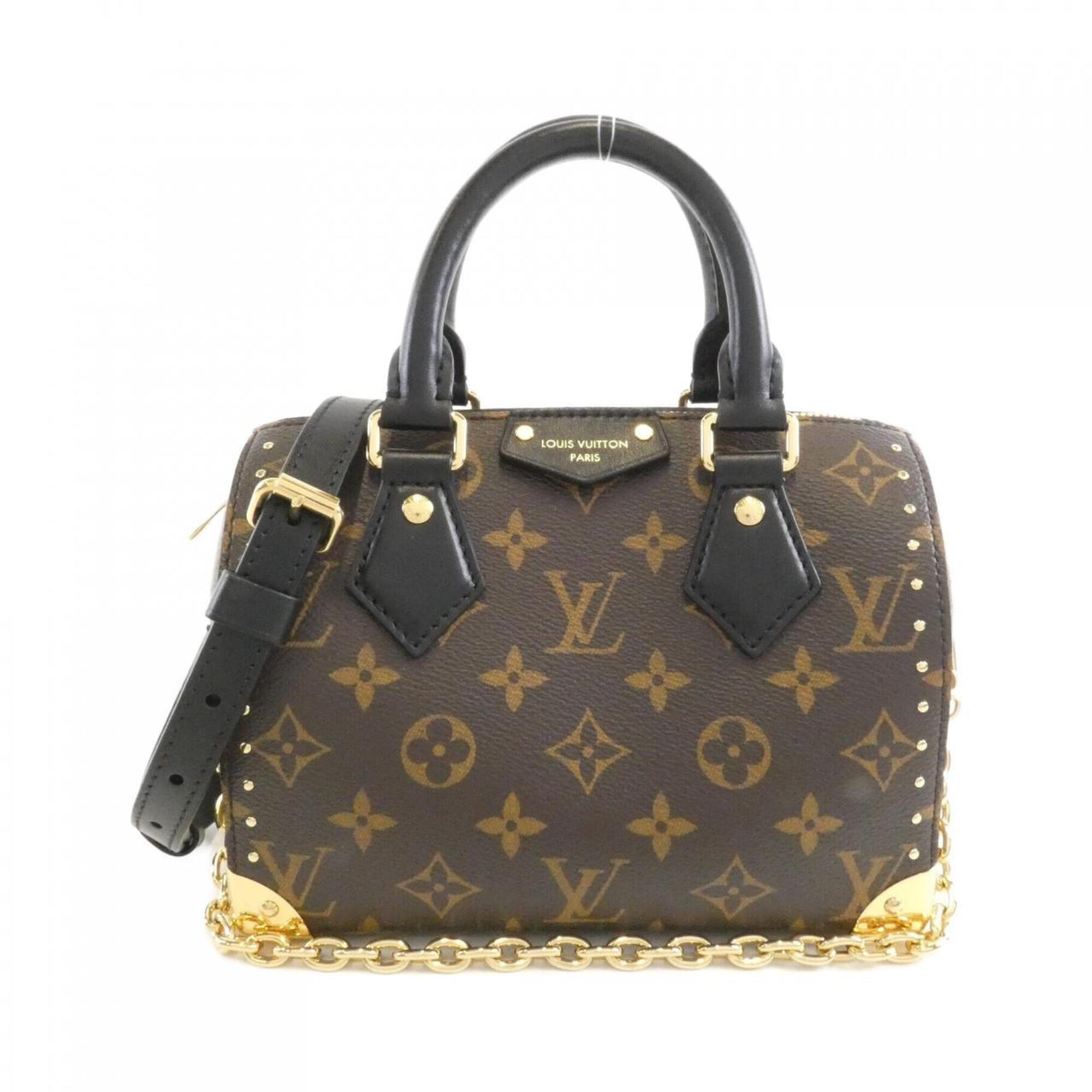 Louis Vuitton Marron Coated Canvas Boston Bag (Pre-Owned)