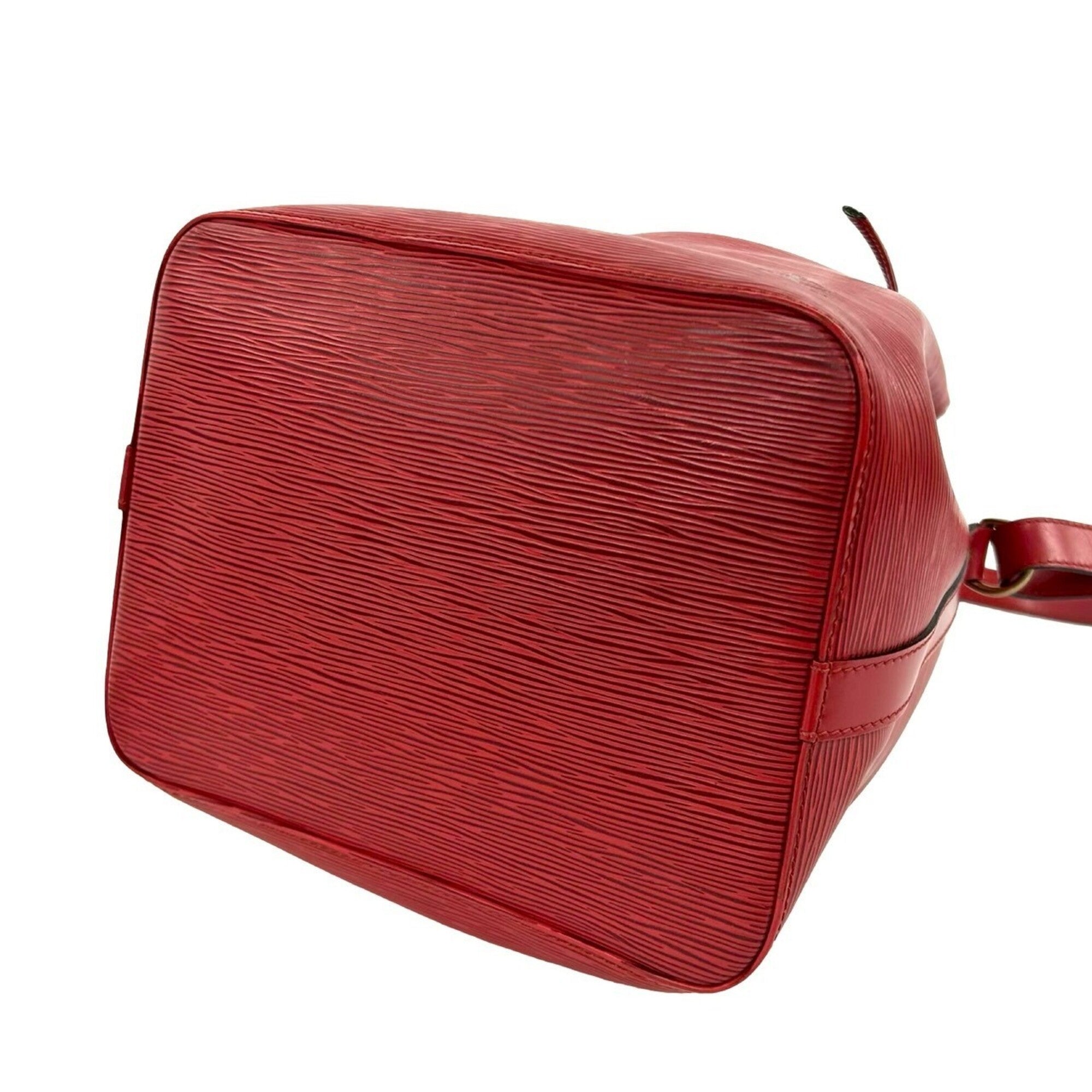Louis Vuitton Red Color Leather Shoulder Bag (Pre-Owned)