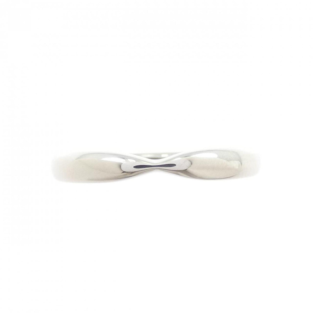 Tiffany Platinum Platinum 950 Band Ring (Pre-Owned)