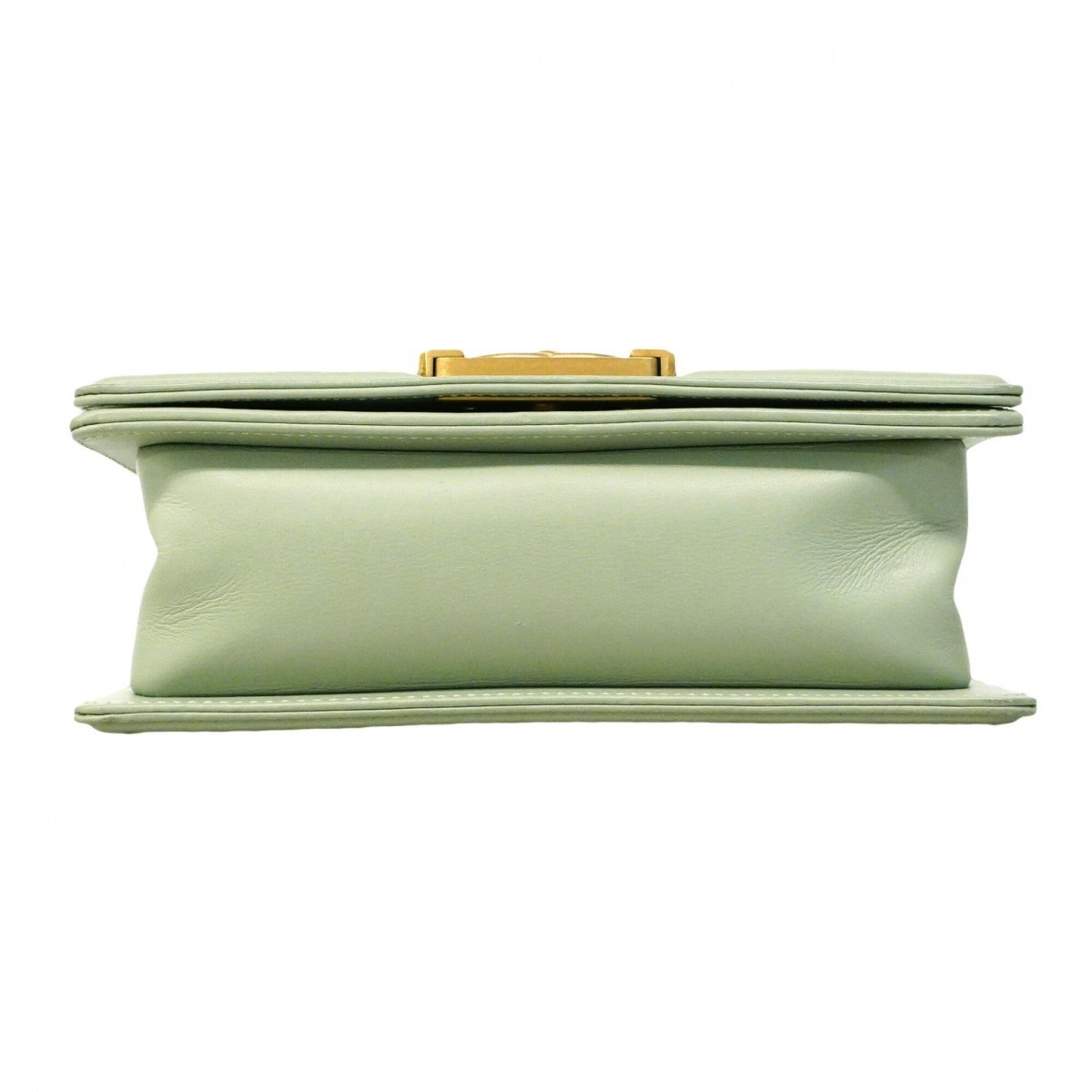 Chanel Light Green Leather Shoulder Bag (Pre-Owned)