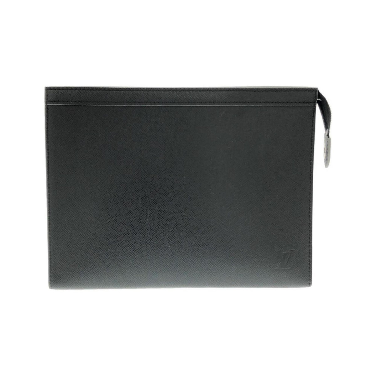 Louis Vuitton Black Leather Handbag Pochette (Pre-Owned)