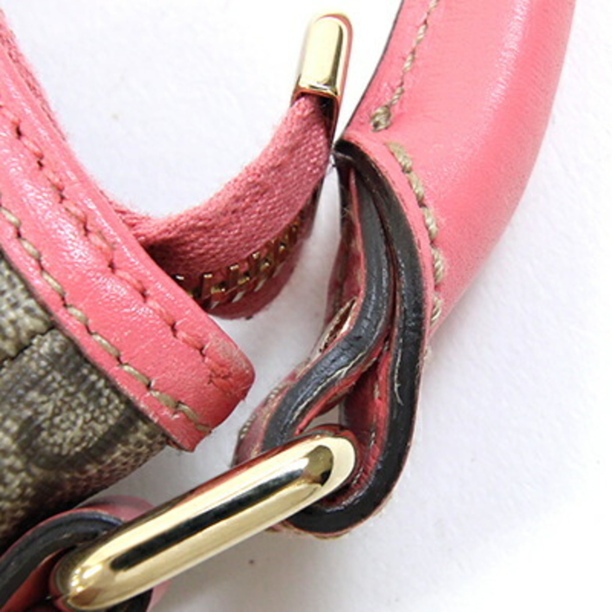 Gucci Beige Pink Pvc Leather Handbag Shoulder Bag (Pre-Owned)