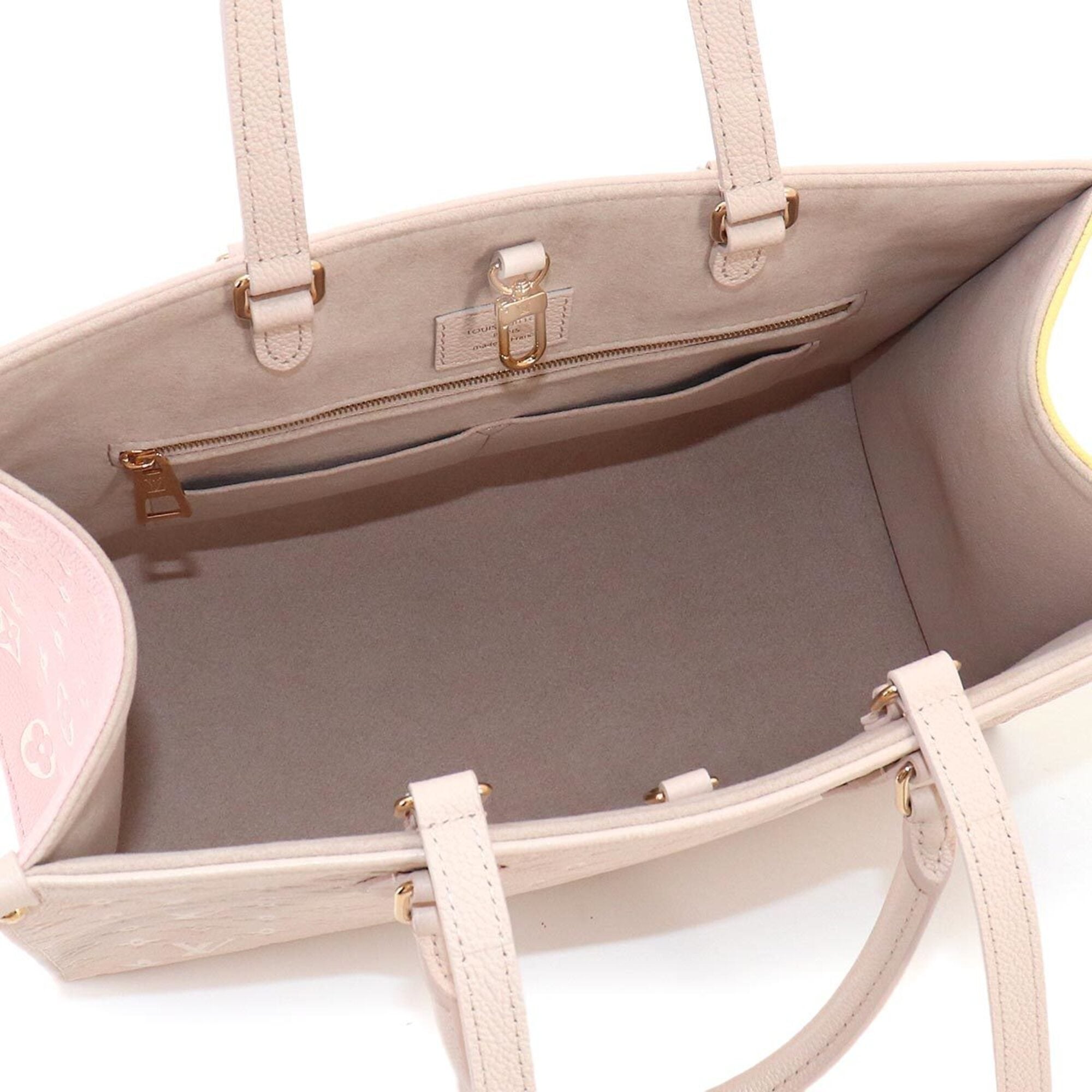 Louis Vuitton Beige Rose Monogram Empreinte Shoulder Bag Tote Bag (Pre-Owned)