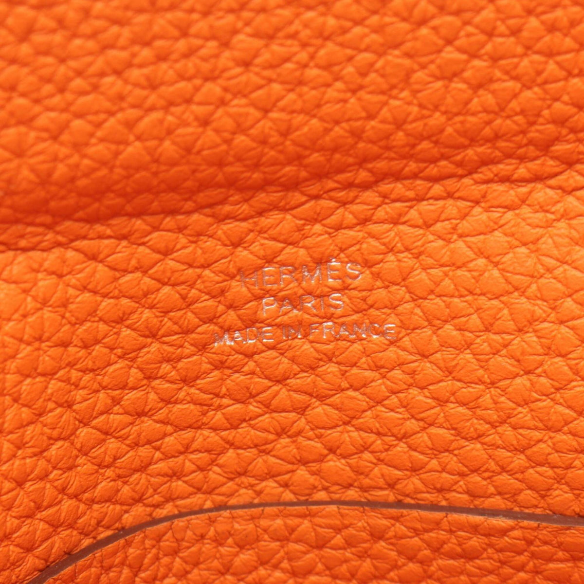 Hermes Orange Togo Leather Handbag Shoulder Bag (Pre-Owned)