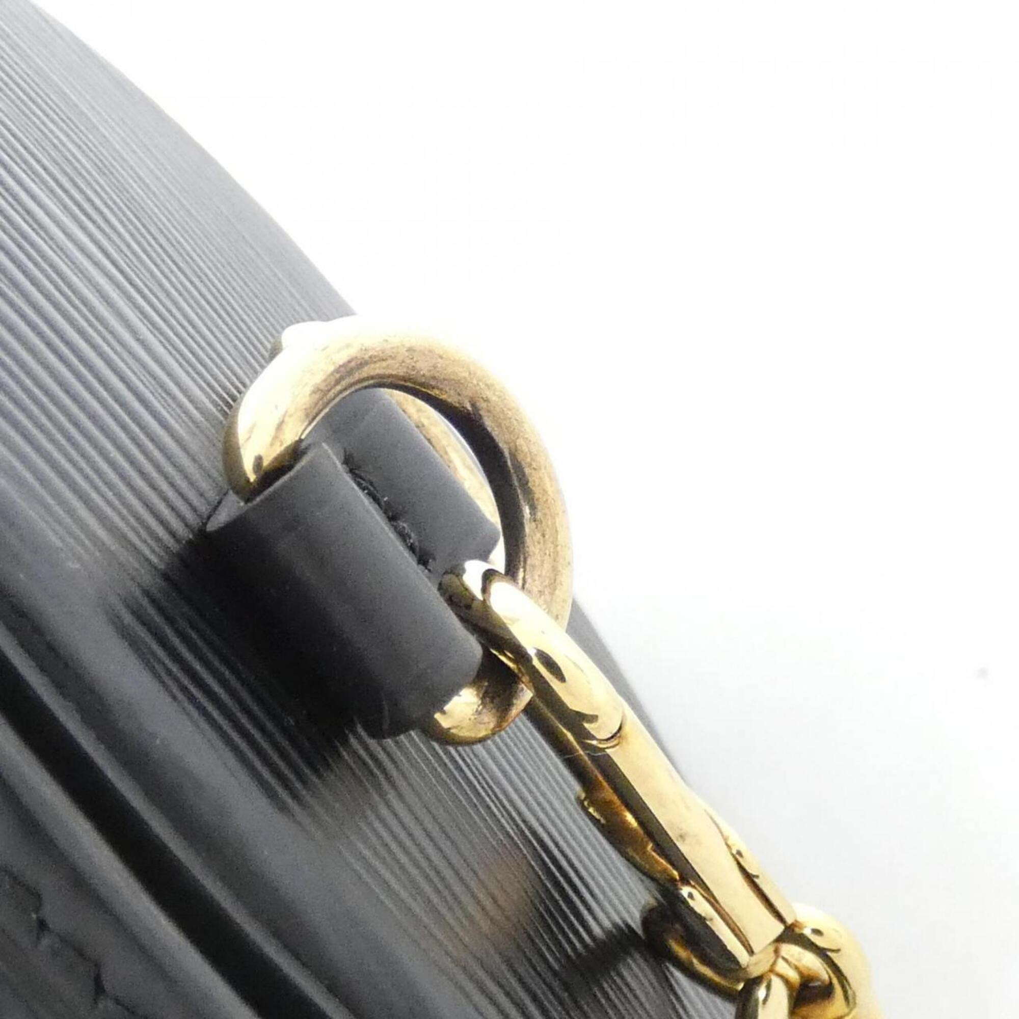 Louis Vuitton Black Leather Shoulder Bag (Pre-Owned)
