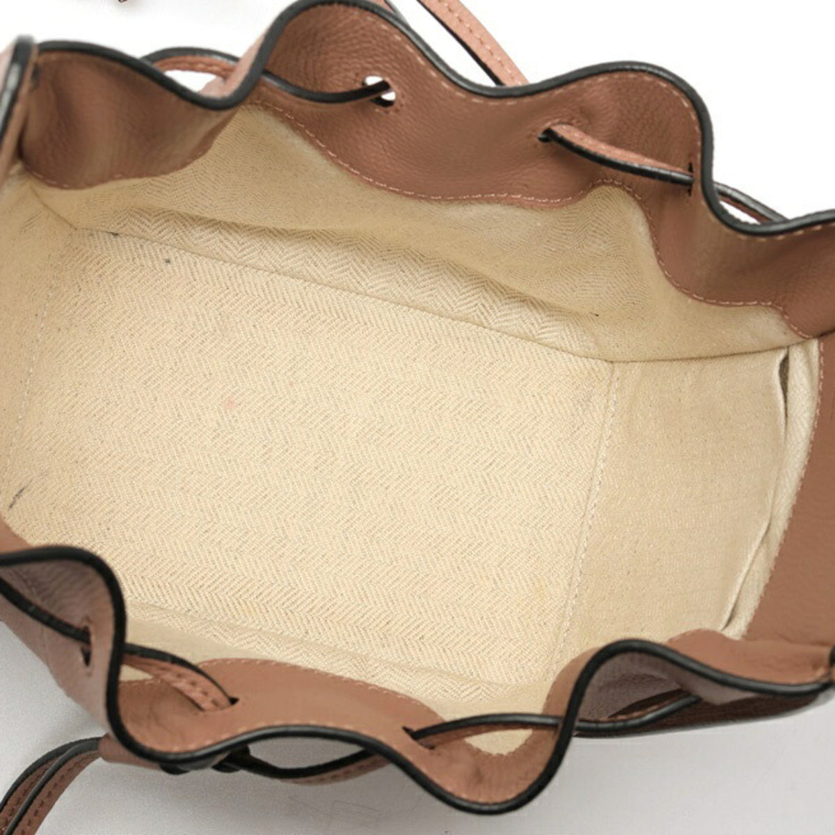 Loewe Pink Beige Leather Shoulder Bag (Pre-Owned)