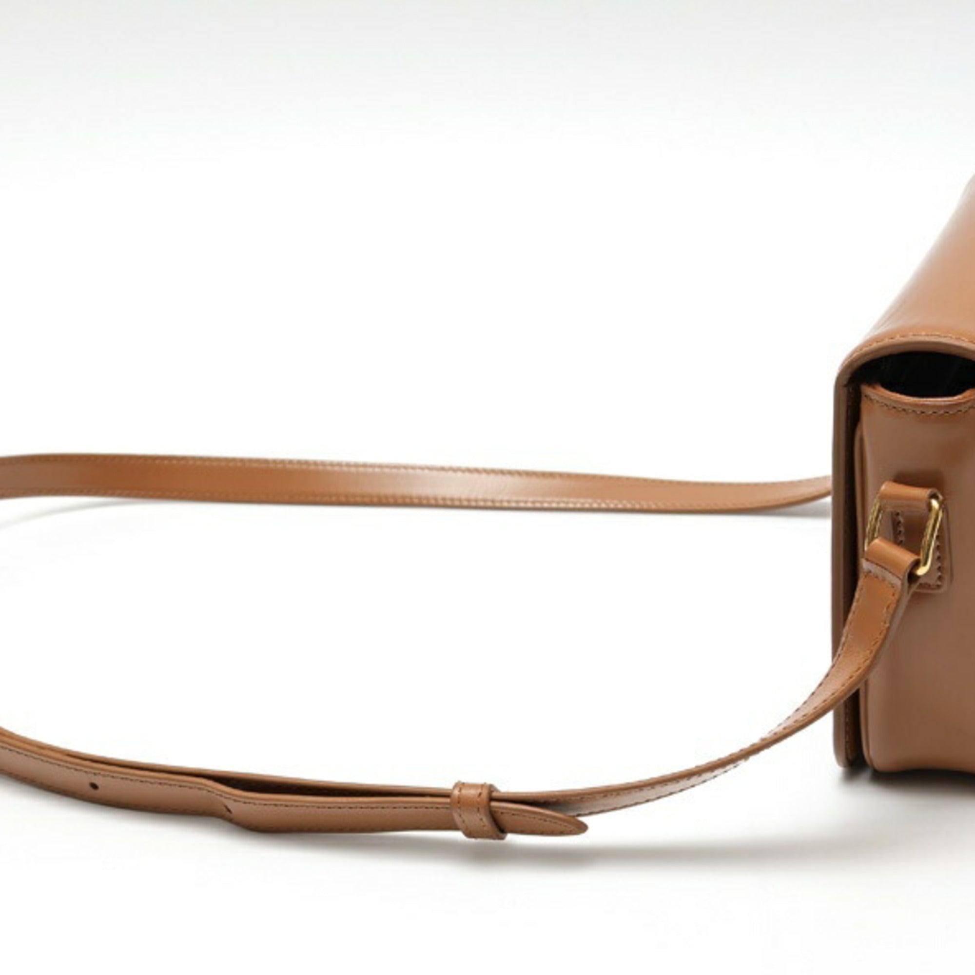 Celine Brown Leather Shoulder Bag (Pre-Owned)