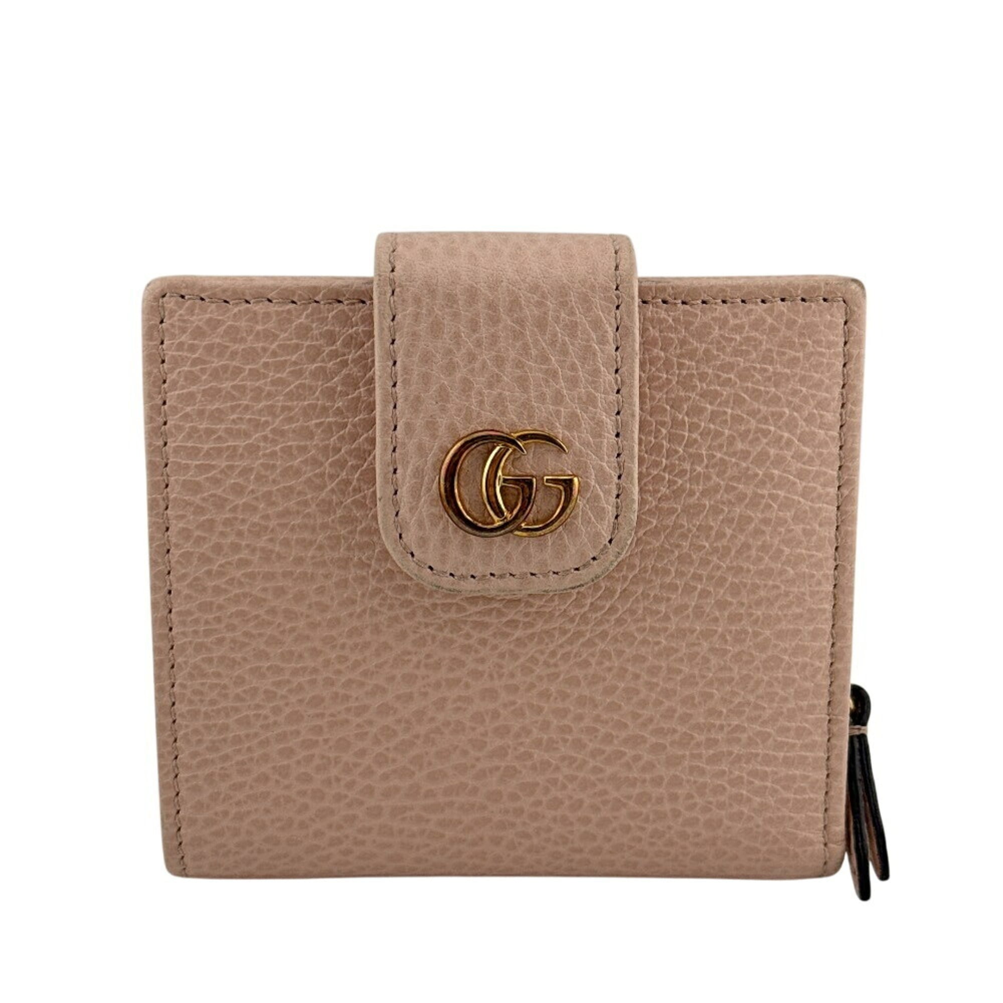 Gucci Pink Leather Wallet (Bi-Fold) (Pre-Owned)