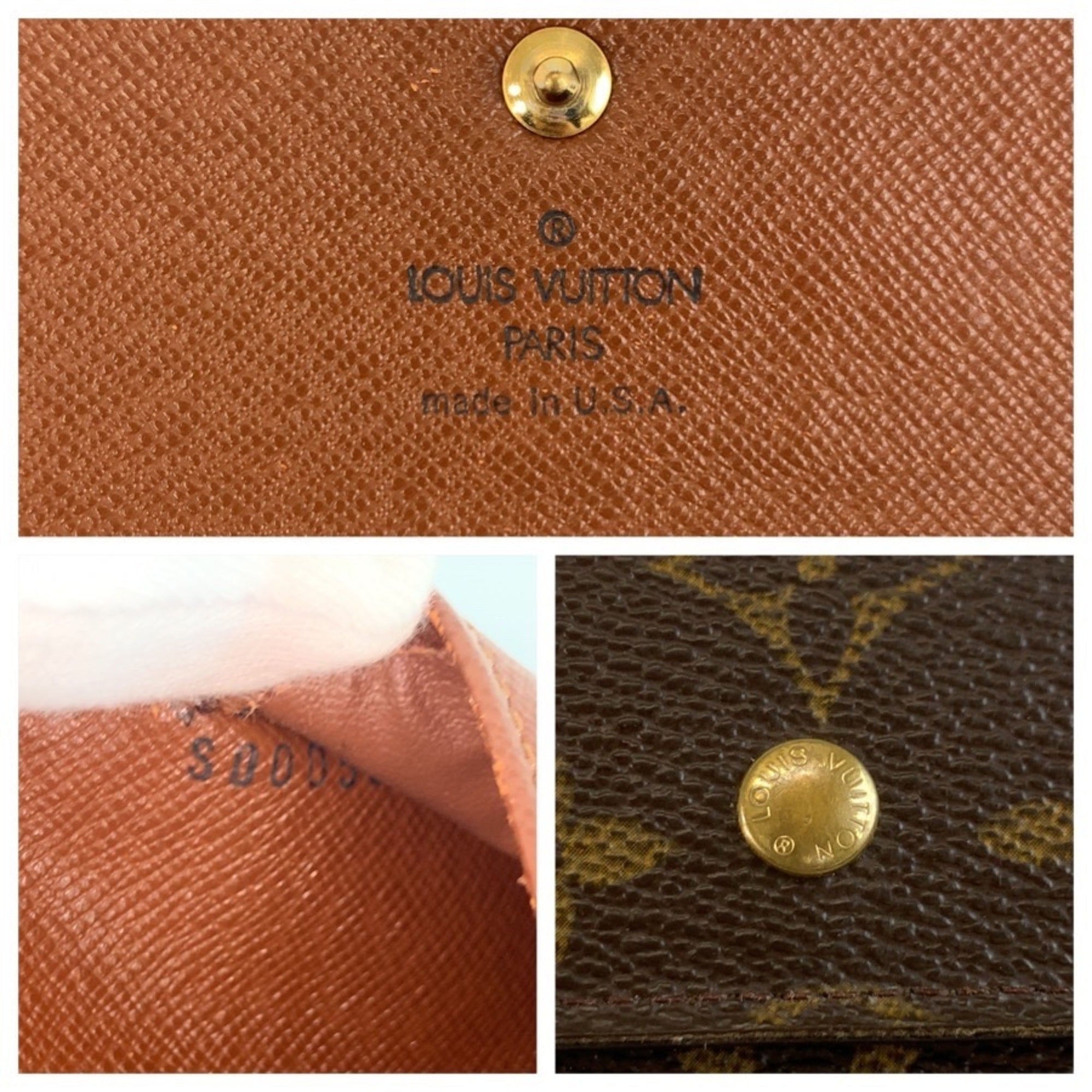 Louis Vuitton Brown Monogram Monogram Long Wallet (Tri-Fold) (Pre-Owned)