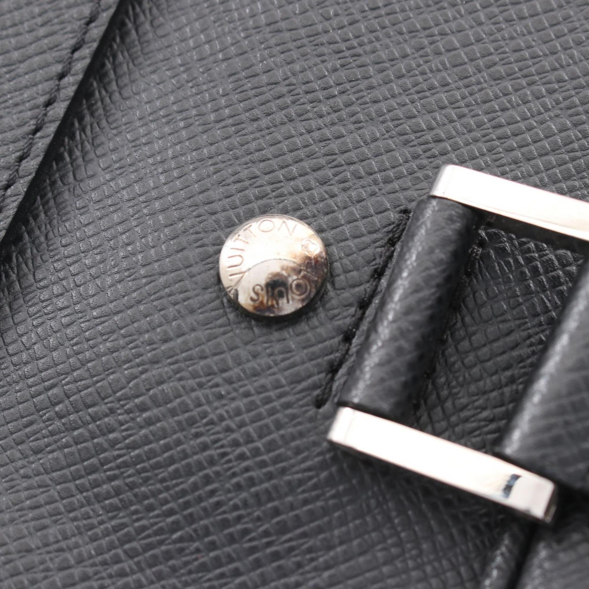 Louis Vuitton Black Leather Briefcase Handbag (Pre-Owned)
