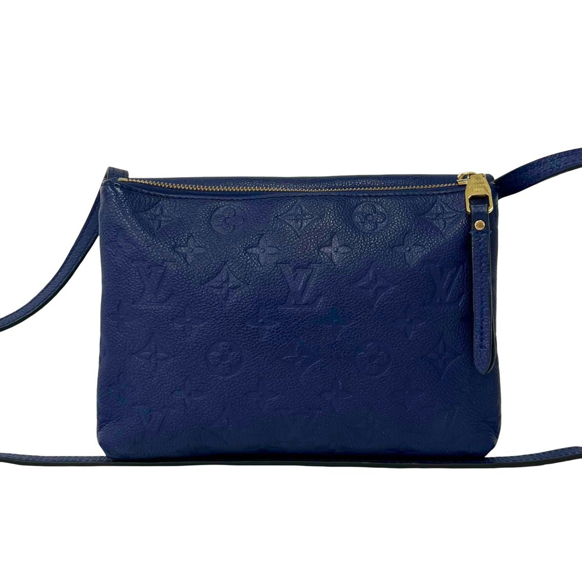 Louis Vuitton Blue Leather Pochette Shoulder Bag (Pre-Owned)