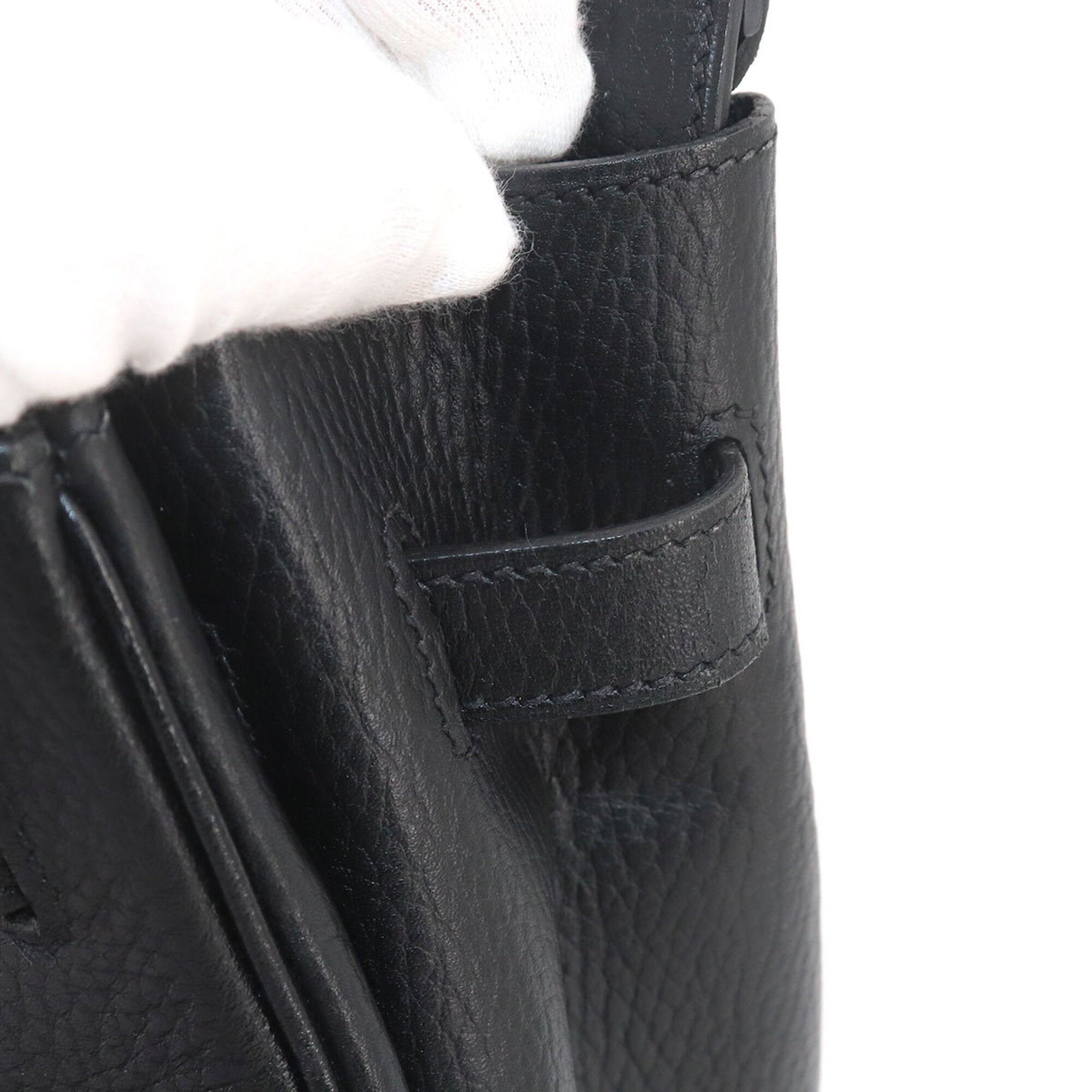 Hermes Black Ardennes Leather Handbag (Pre-Owned)