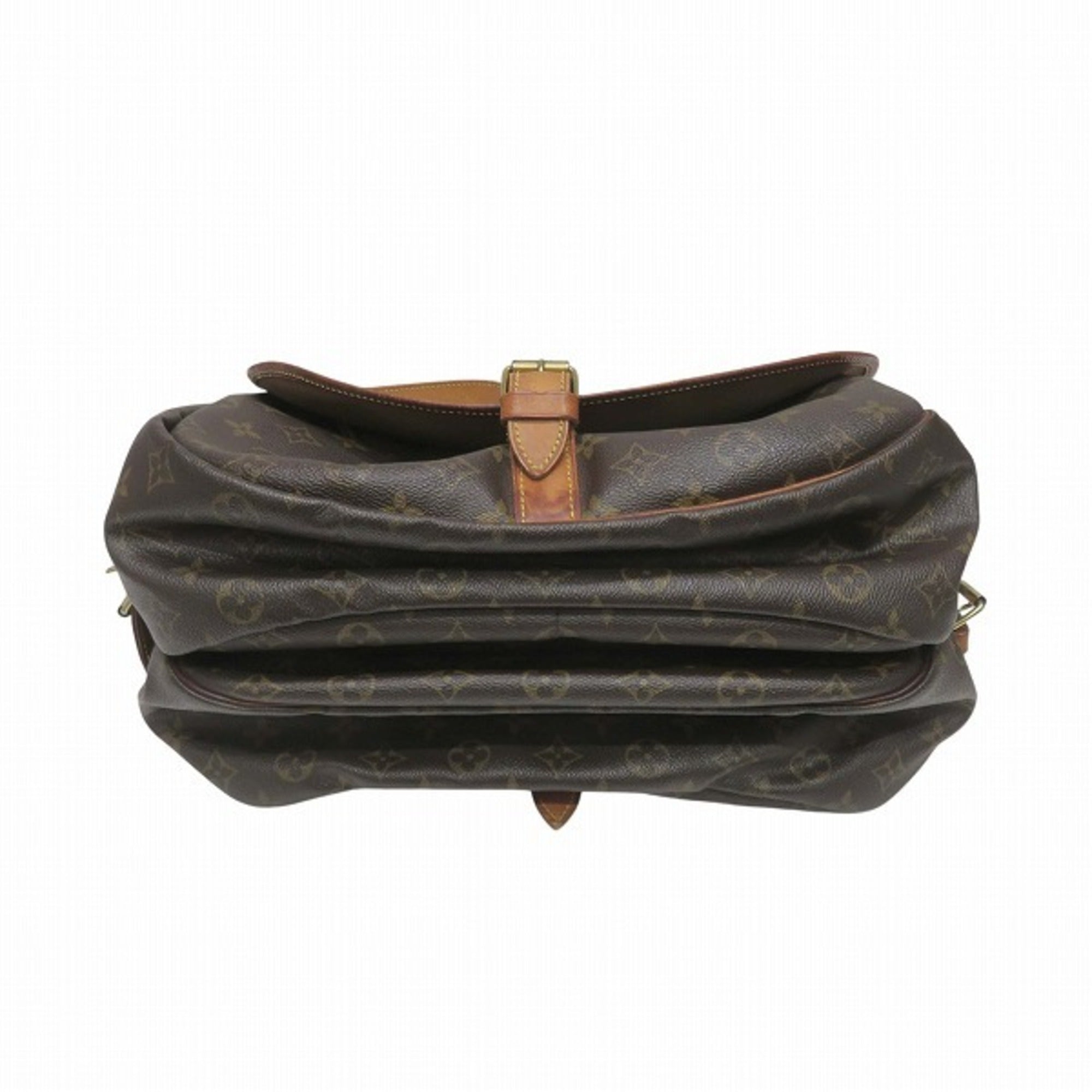 Louis Vuitton Brown Monogram Handbag Messenger Bag Shoulder Bag (Pre-Owned)