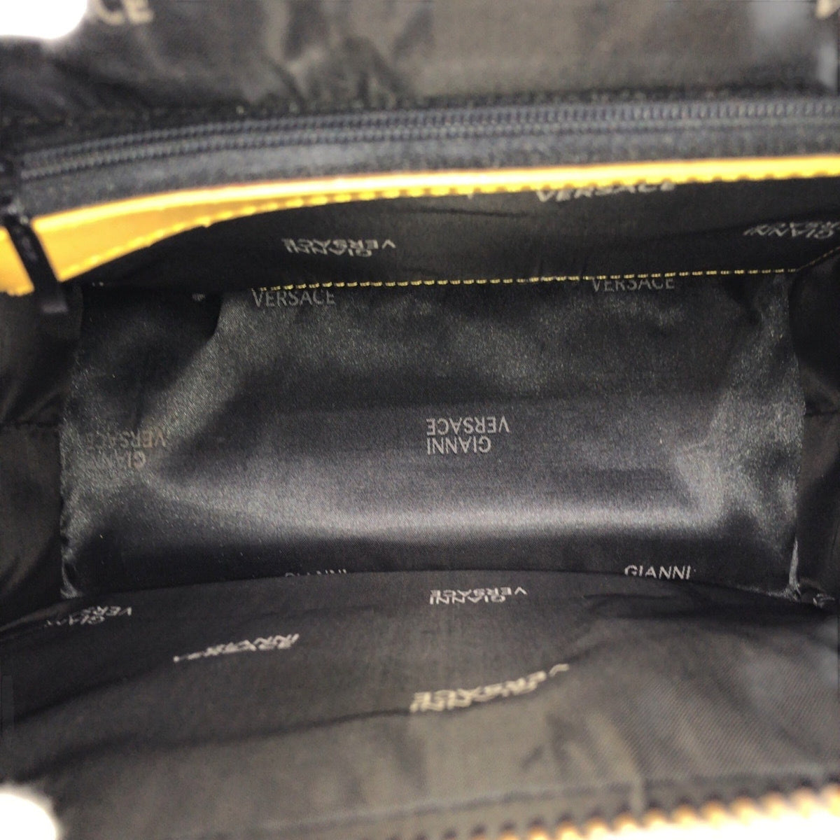 Versace Yellow Leather Handbag Shoulder Bag (Pre-Owned)
