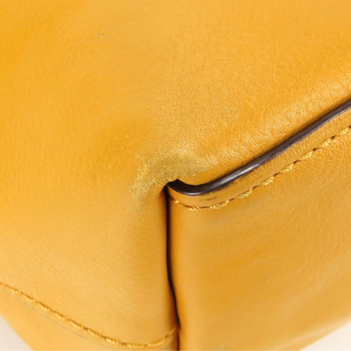 Coach Mustard Leather Tote Bag (Pre-Owned)