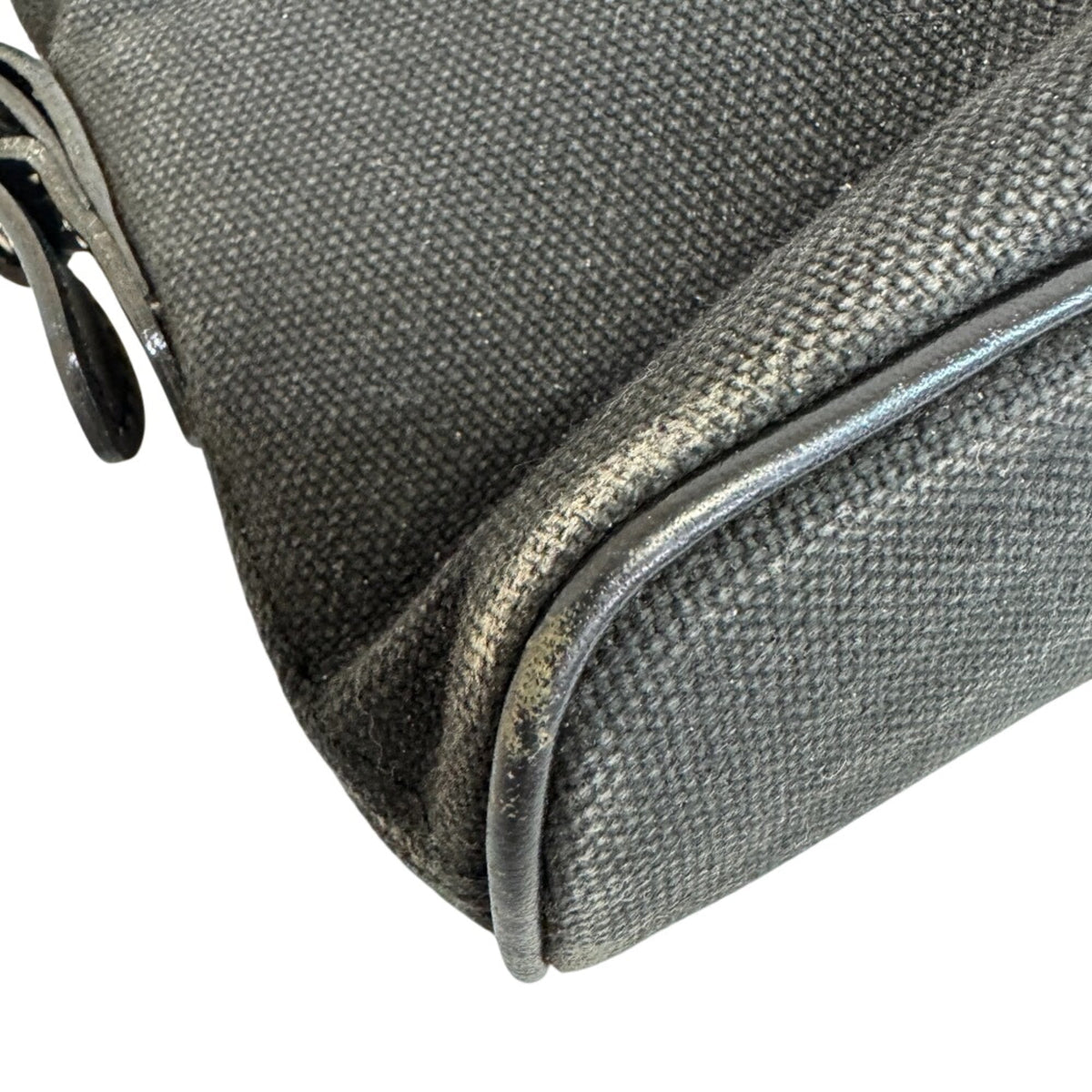 Burberry Black Canvas Shoulder Bag (Pre-Owned)