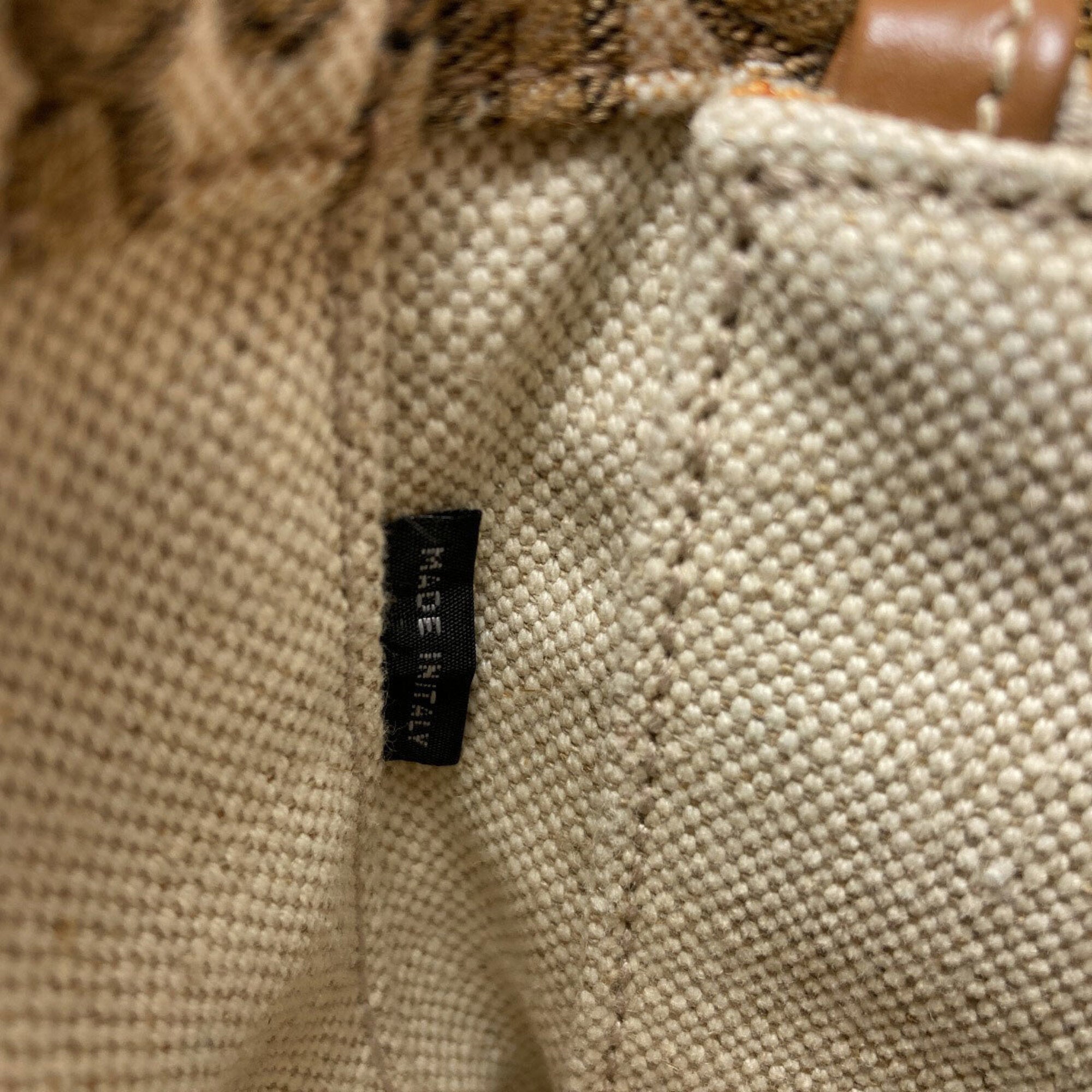 Miu Miu Brown Canvas Handbag (Pre-Owned)