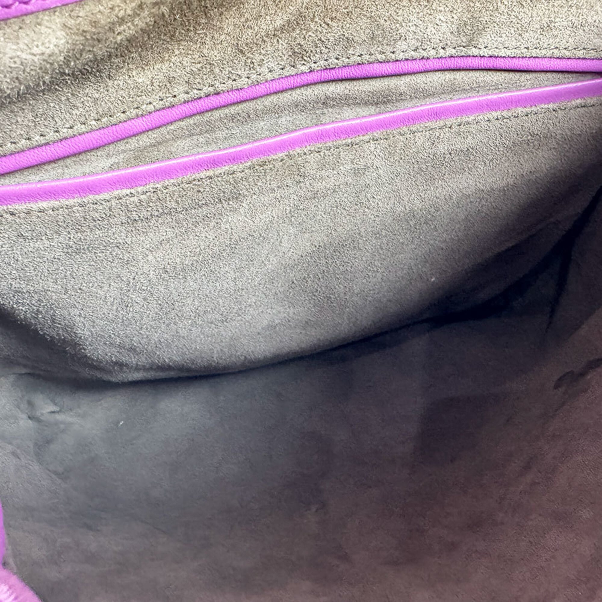 Bottega Veneta Purple Leather Backpack (Pre-Owned)