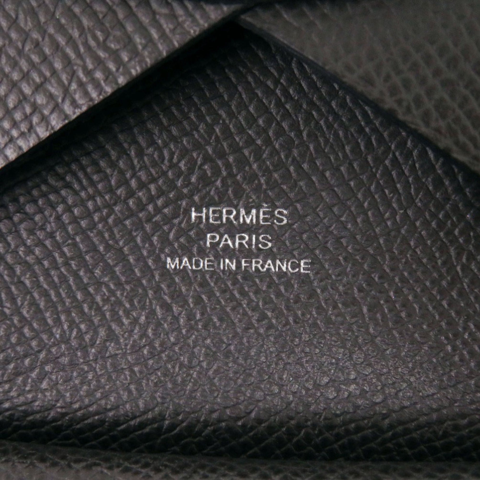 Hermes Graphite Epsom Leather Coin Purse/Coin Case (Pre-Owned)