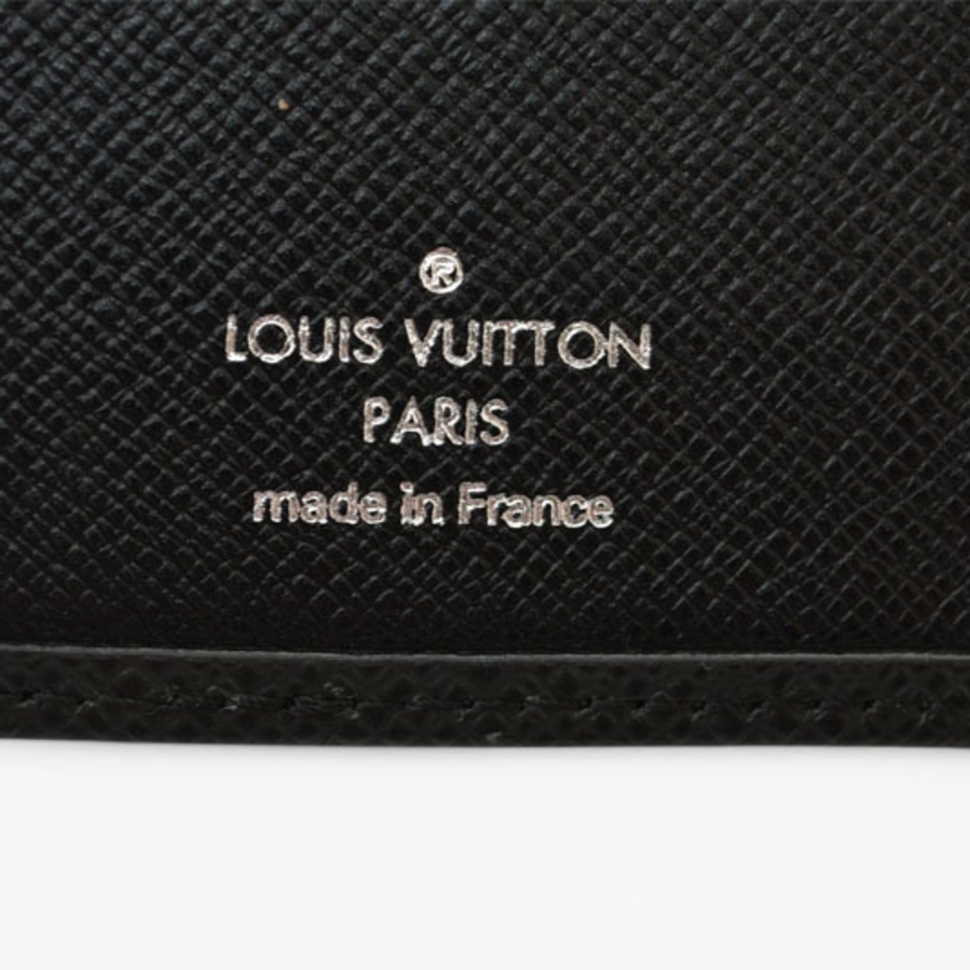 Louis Vuitton Taiga Ardoise Leather Long Wallet (Bi-Fold) (Pre-Owned)