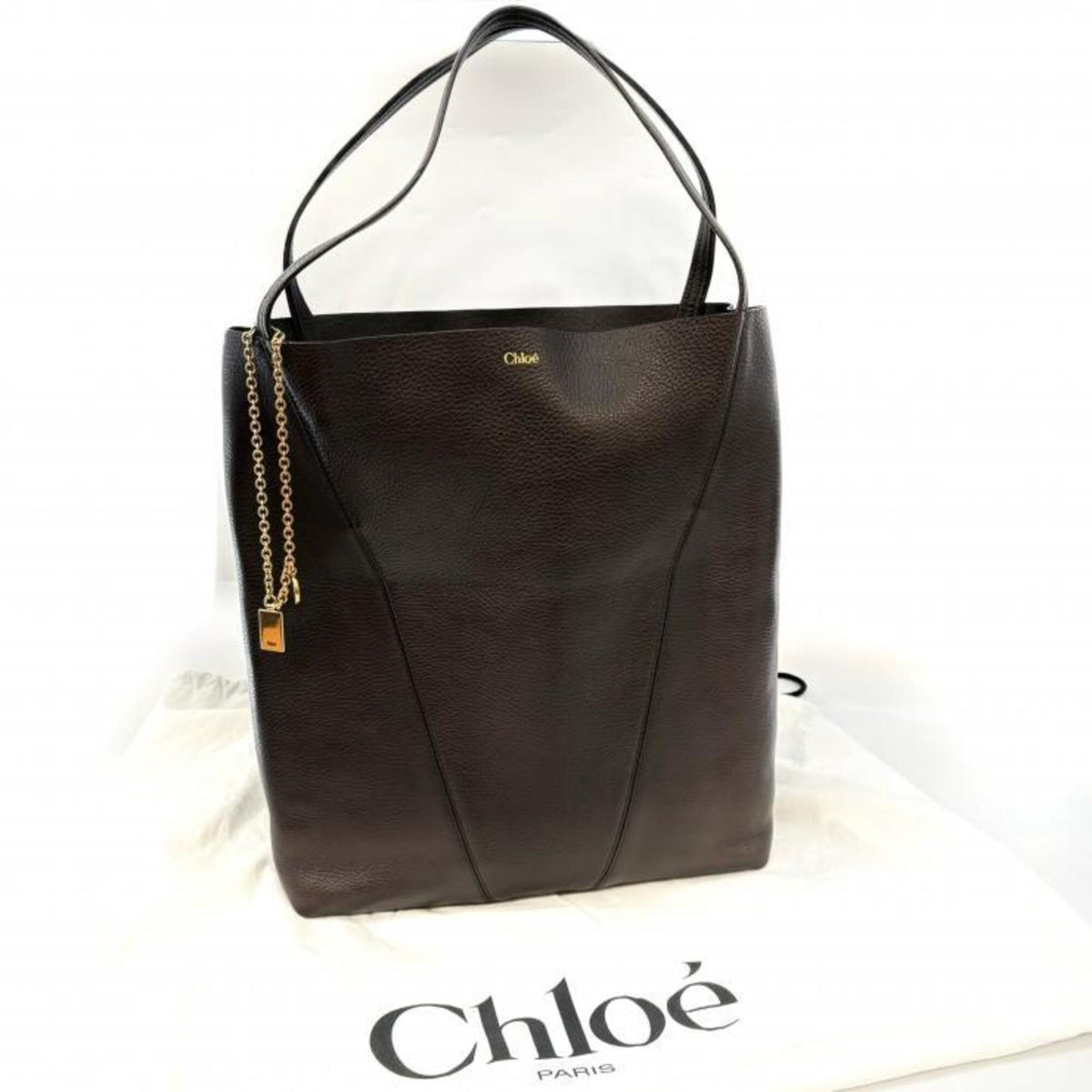 Chloé Brown Leather Tote Bag (Pre-Owned)
