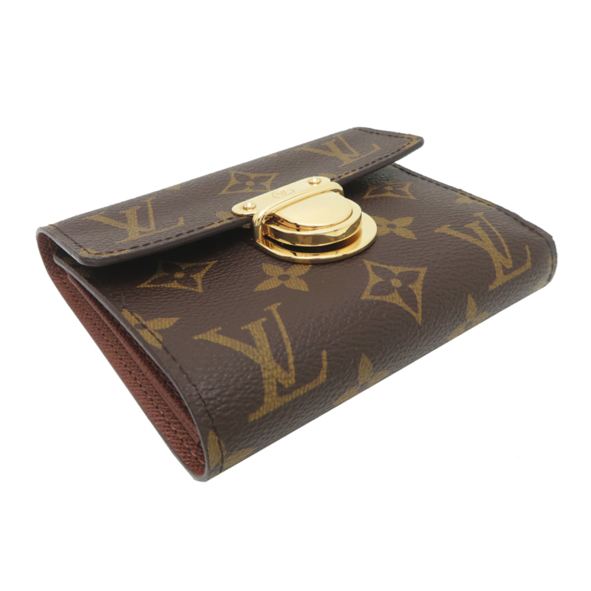 Louis Vuitton Brown Monogram Wallet (Tri-Fold) (Pre-Owned)