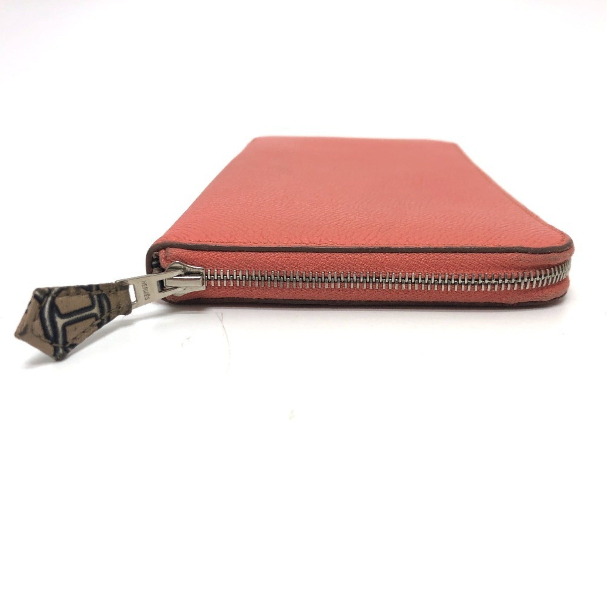 Hermes Azap Pink Epsom Leather Long Wallet (Bi-Fold) (Pre-Owned)