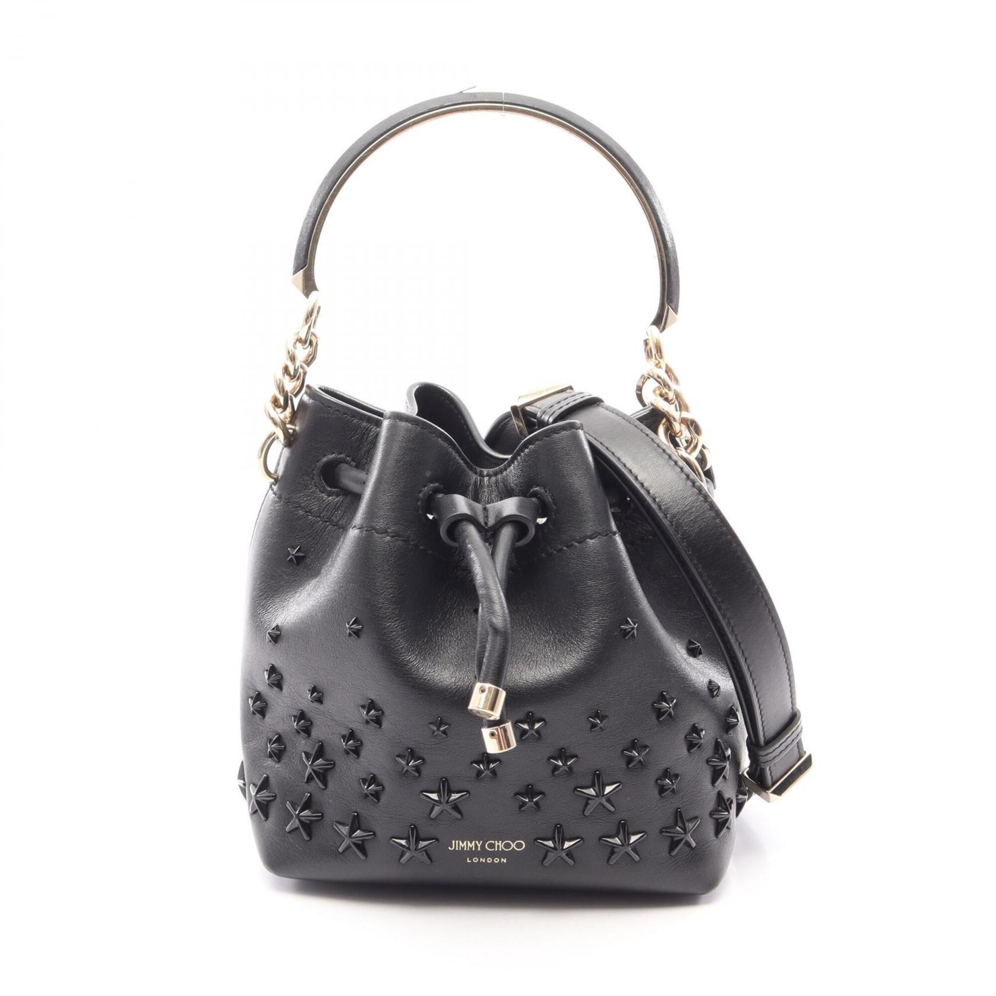 Jimmy Choo Black Leather Handbag (Pre-Owned)