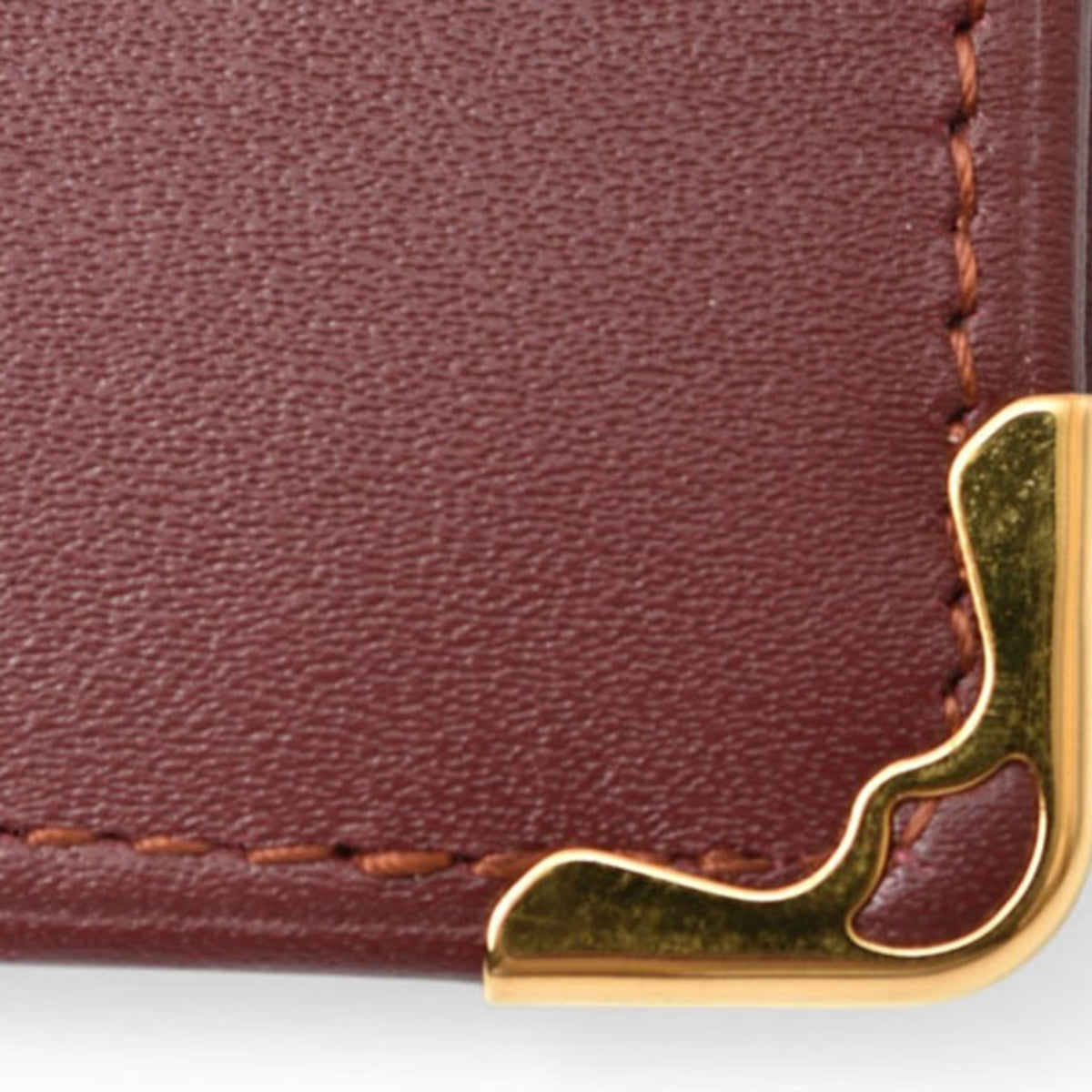 Cartier Bordeaux Leather Wallet (Bi-Fold) (Pre-Owned)