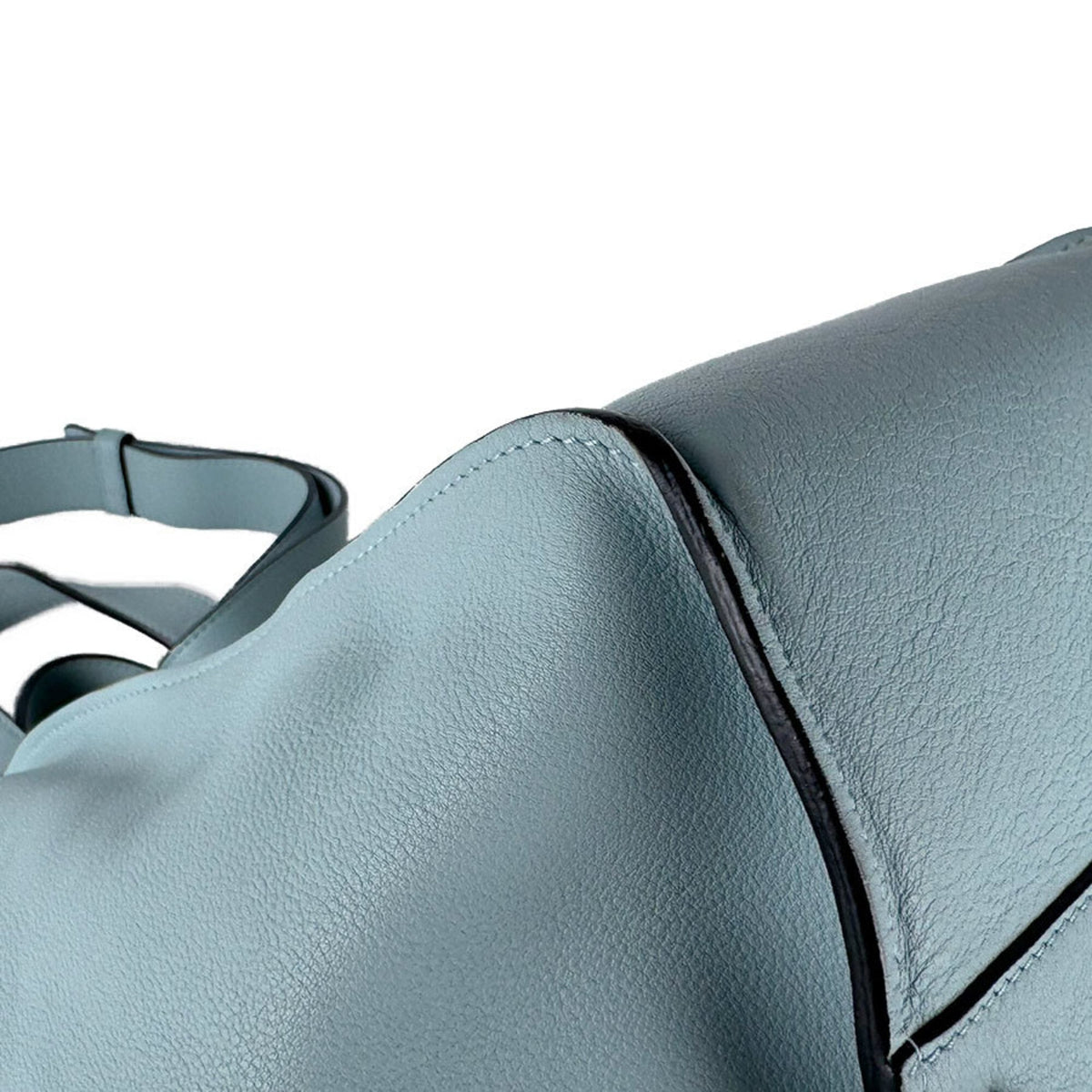 Loewe Light Blue Leather Handbag Shoulder Bag (Pre-Owned)