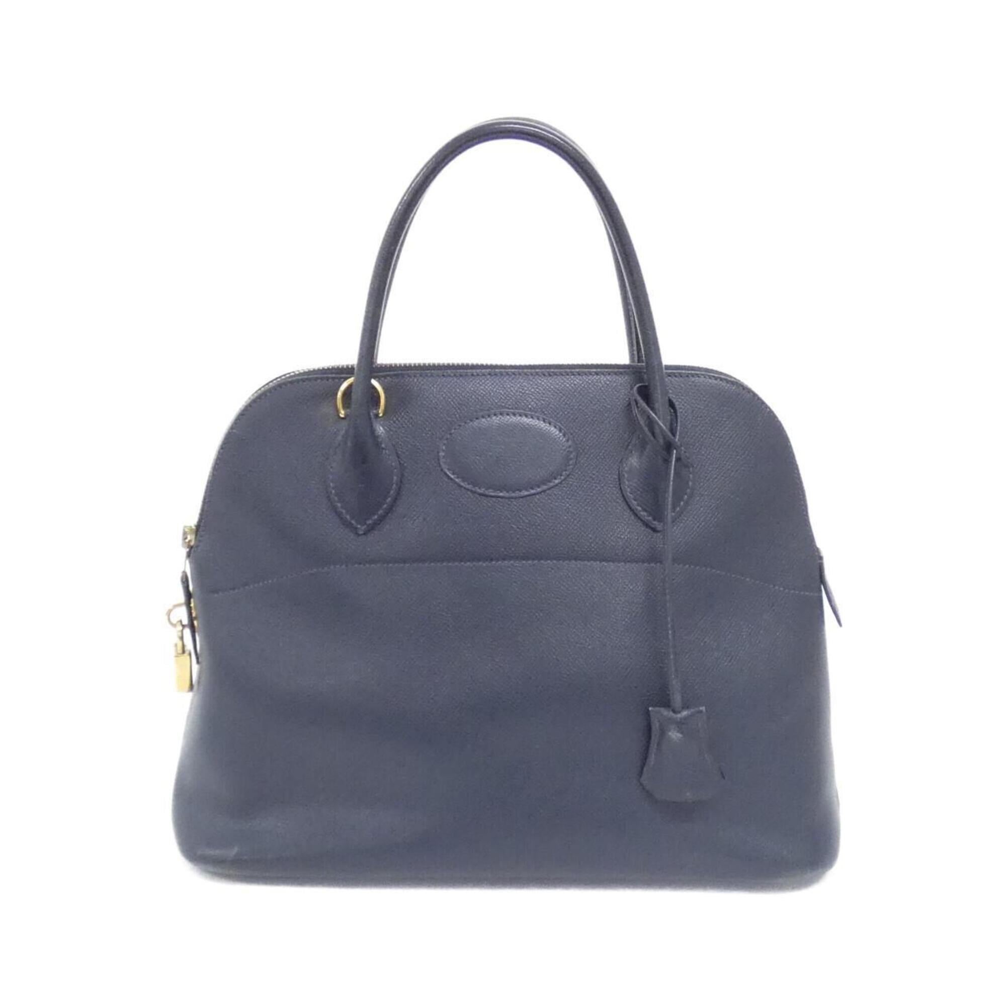 Hermes Navy Courchevel Leather Handbag (Pre-Owned)