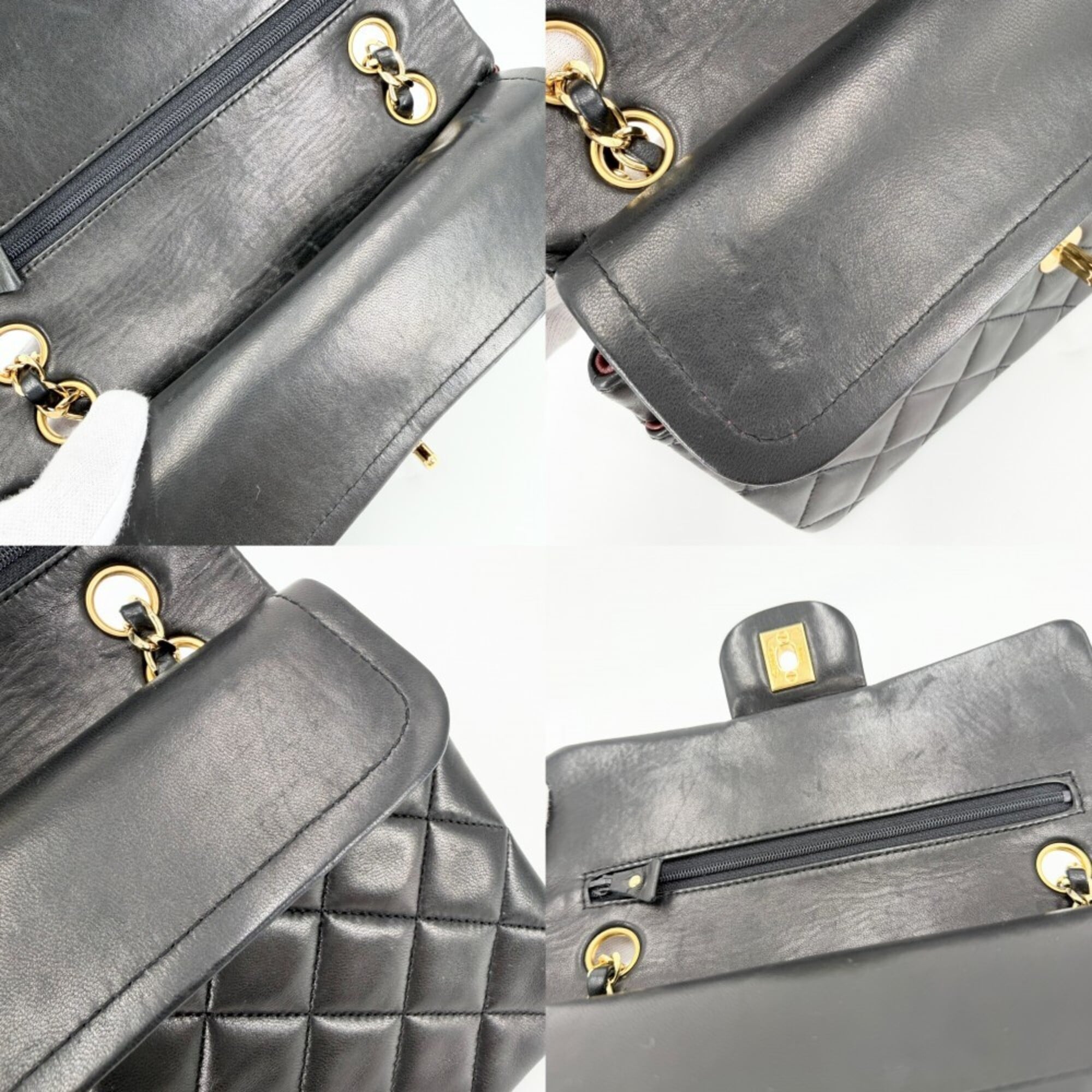 Chanel Black Leather Shoulder Bag (Pre-Owned)
