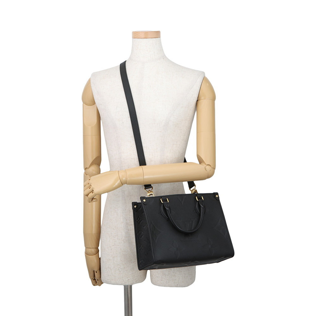 Louis Vuitton Black Monogram Noir Monogram Empreinte Handbag (Pre-Owned)