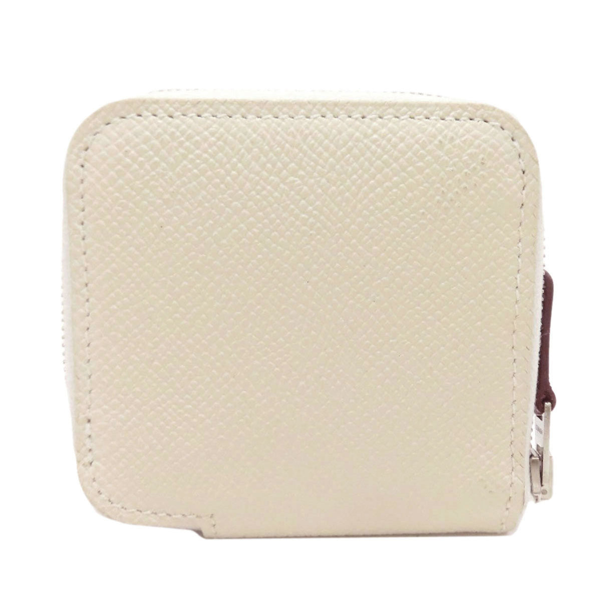 Hermes White Epsom Leather Coin Purse/Coin Case (Pre-Owned)