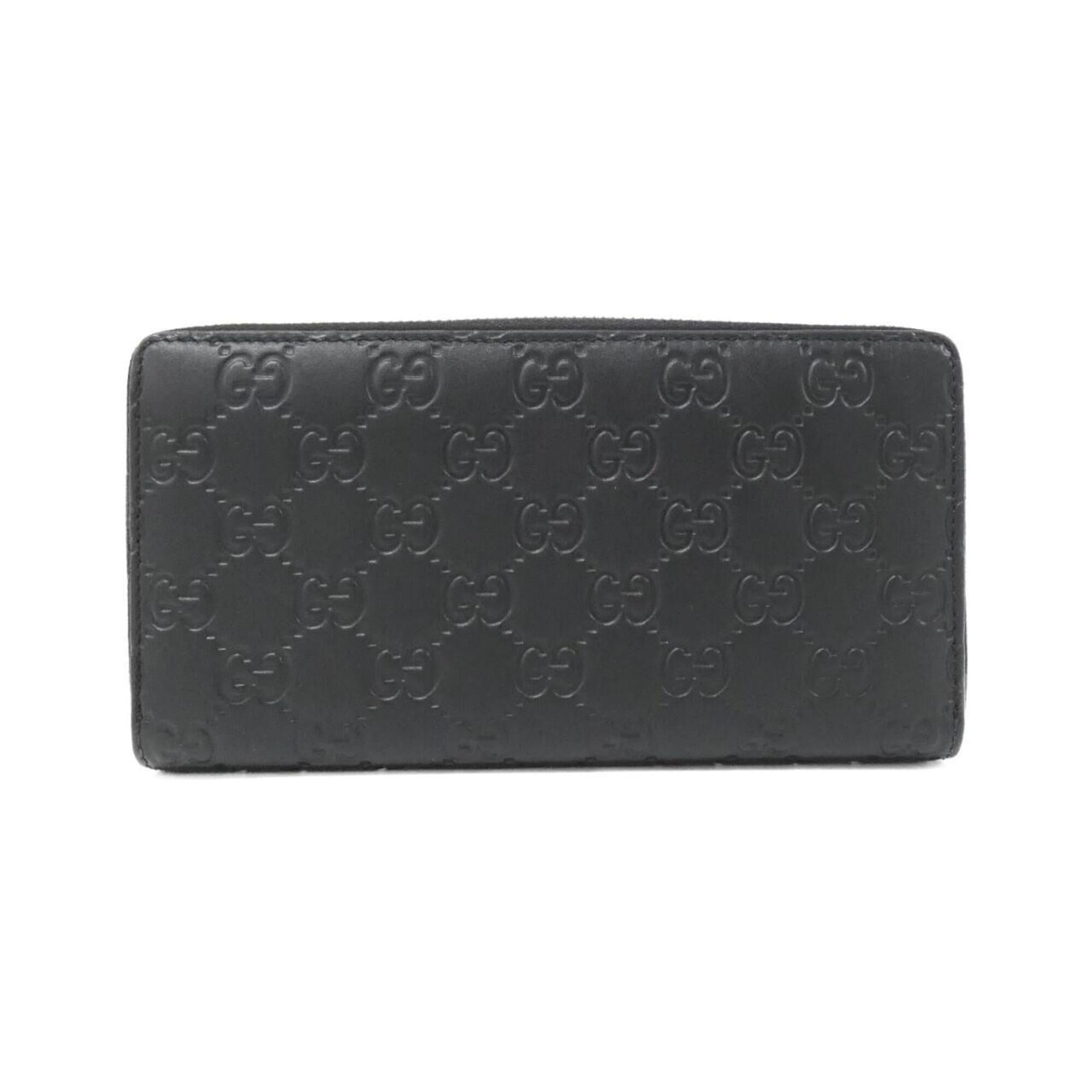 Gucci Black Leather Long Wallet (Bi-Fold) (Pre-Owned)