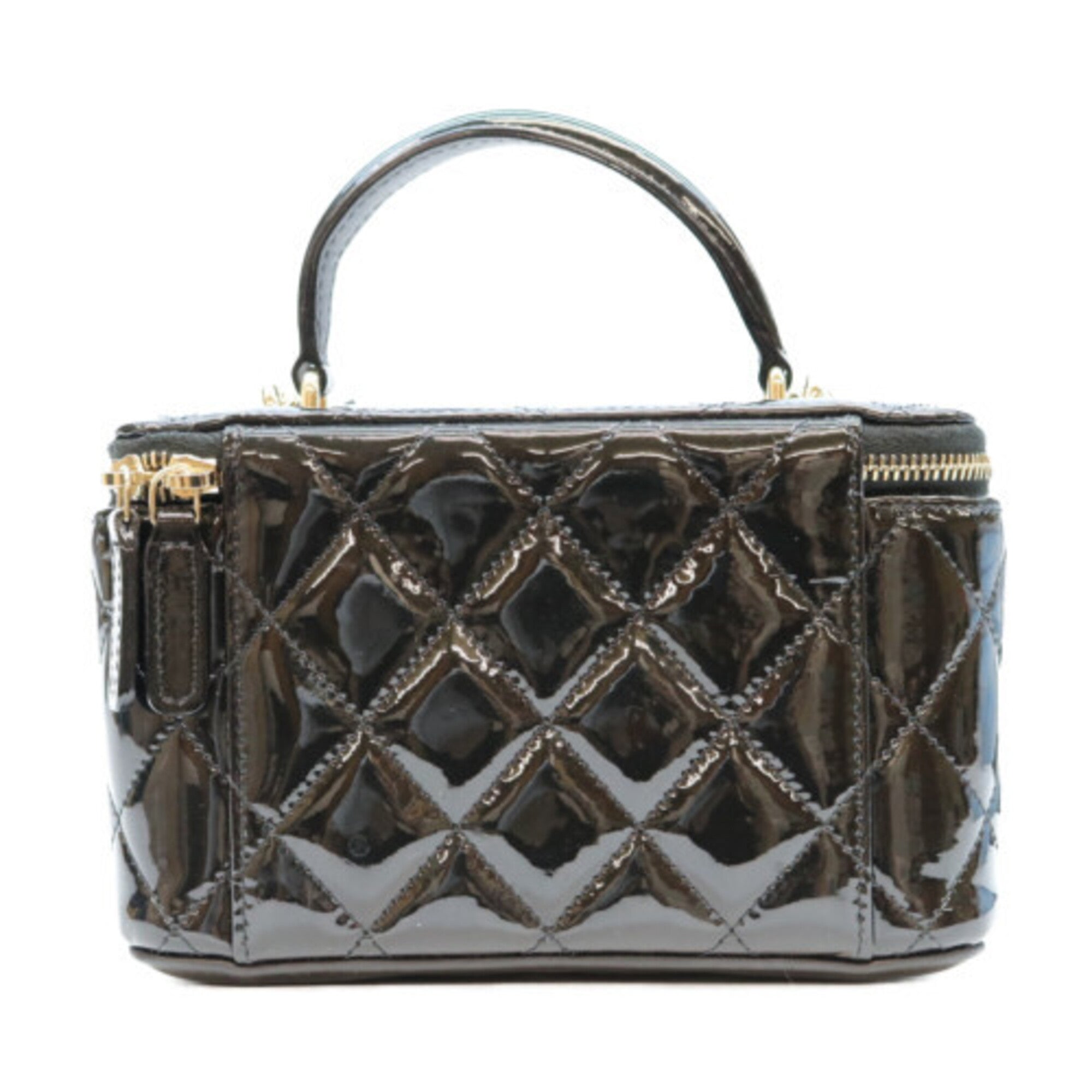 Chanel Black Patent Leather Shoulder Bag (Pre-Owned)