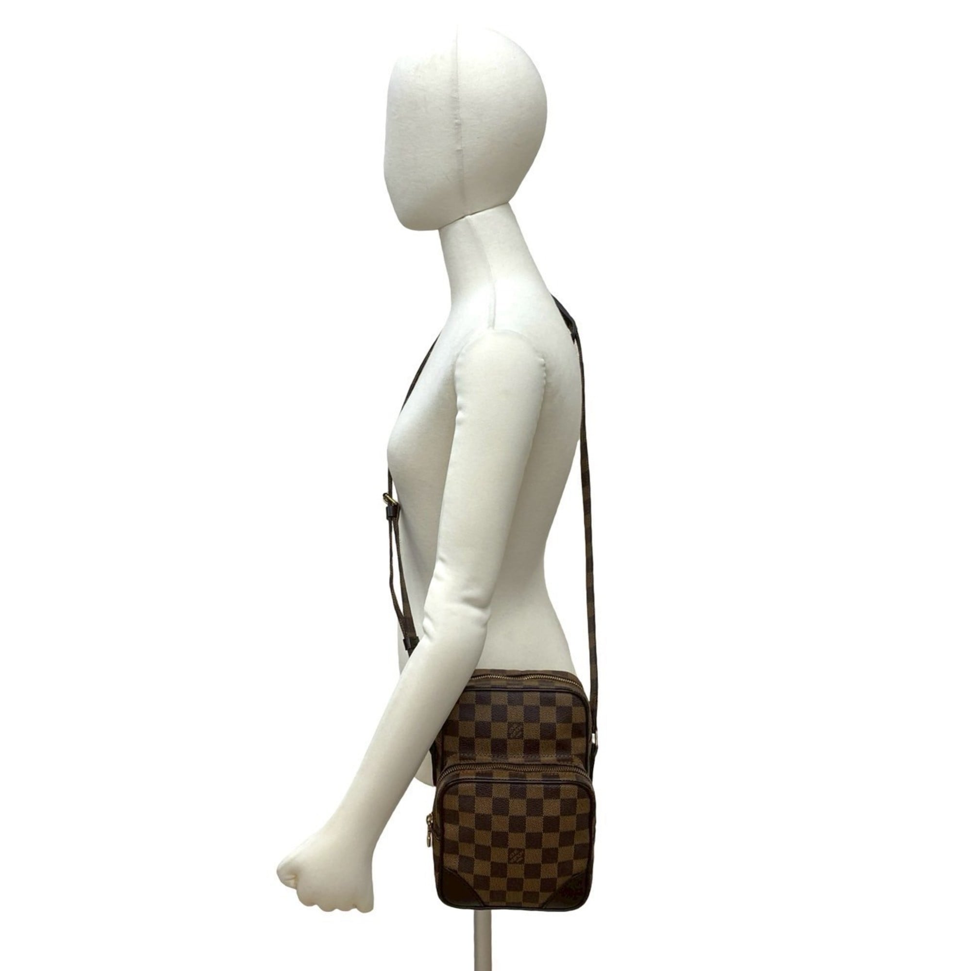 Louis Vuitton Brown Leather Pvc Pochette Shoulder Bag (Pre-Owned)