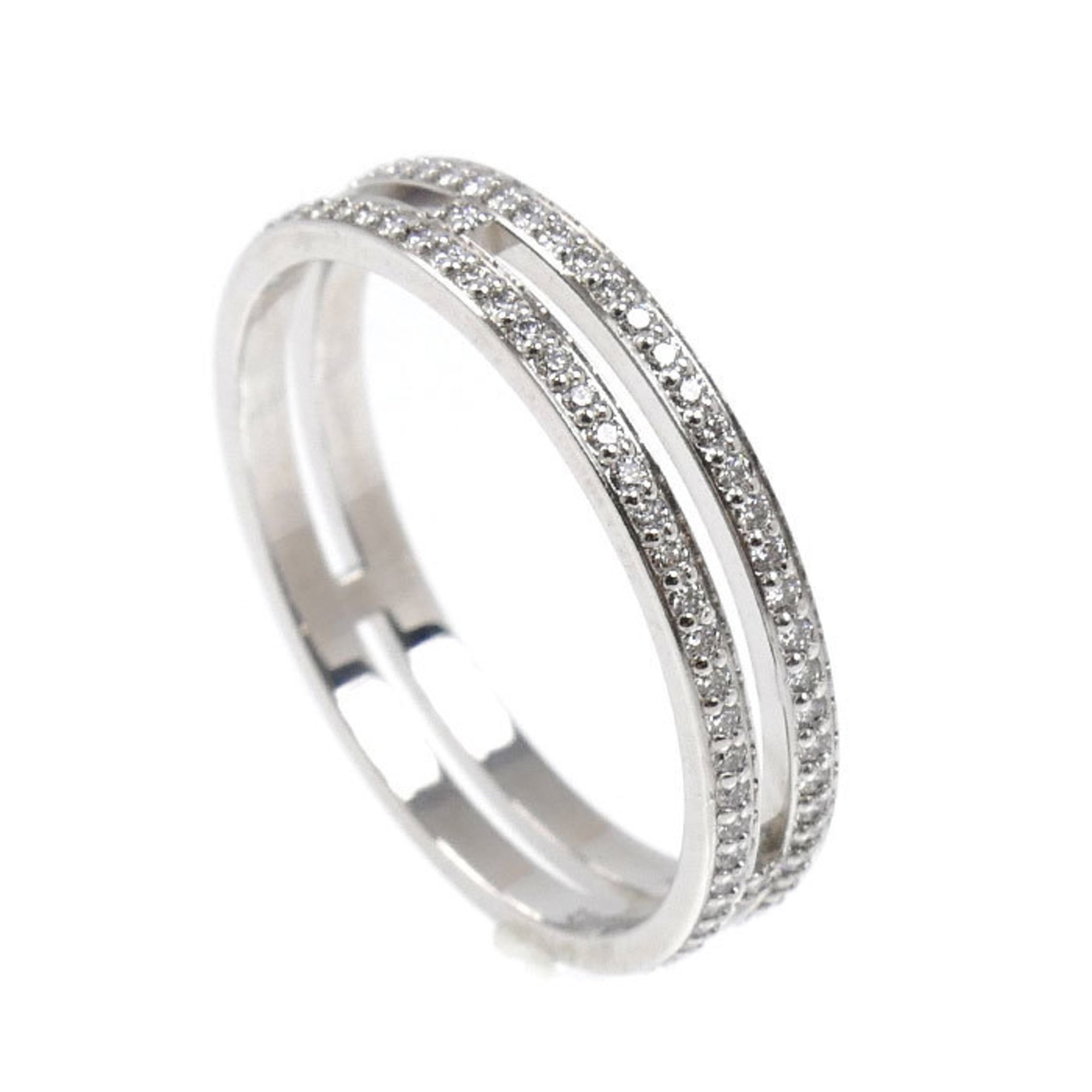 Hermes White Gold (18K) Band Ring (Pre-Owned)