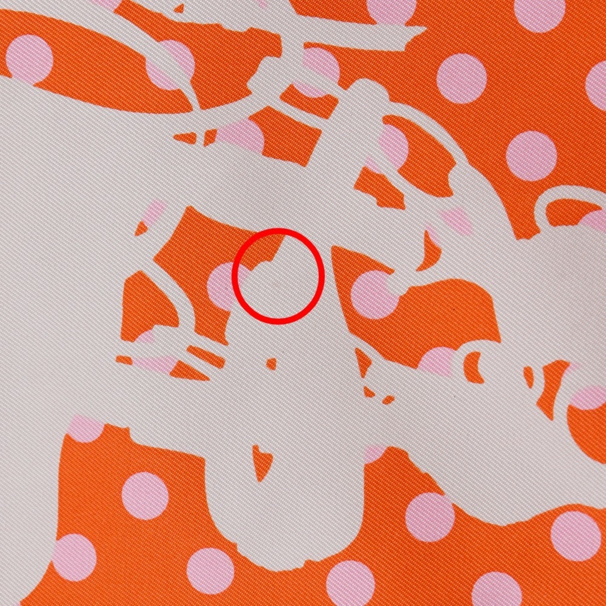 Hermes Orange Silk Shoulder Bag (Pre-Owned)