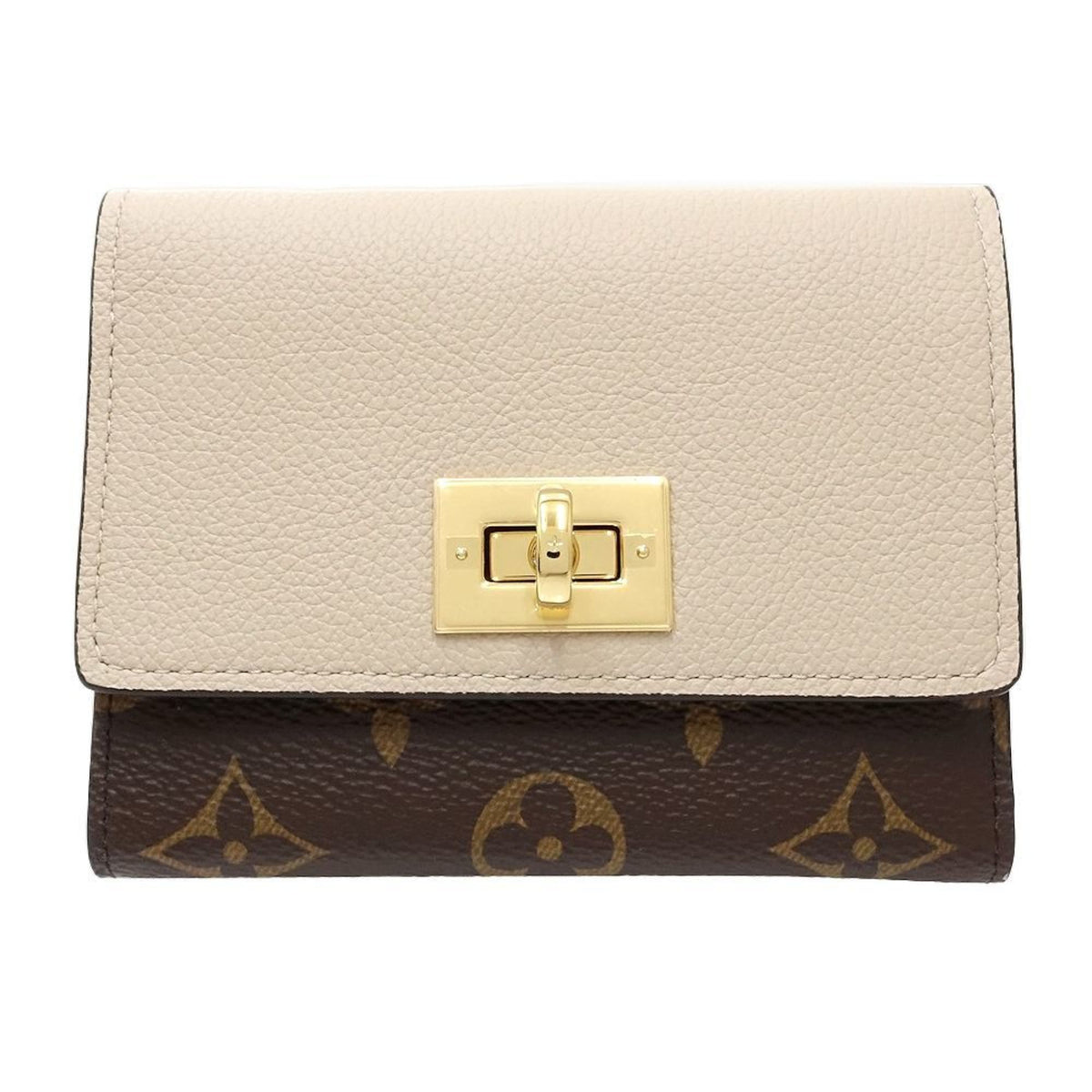 Louis Vuitton Brown Grayish Monogram Monogram Wallet (Tri-Fold) (Pre-Owned)